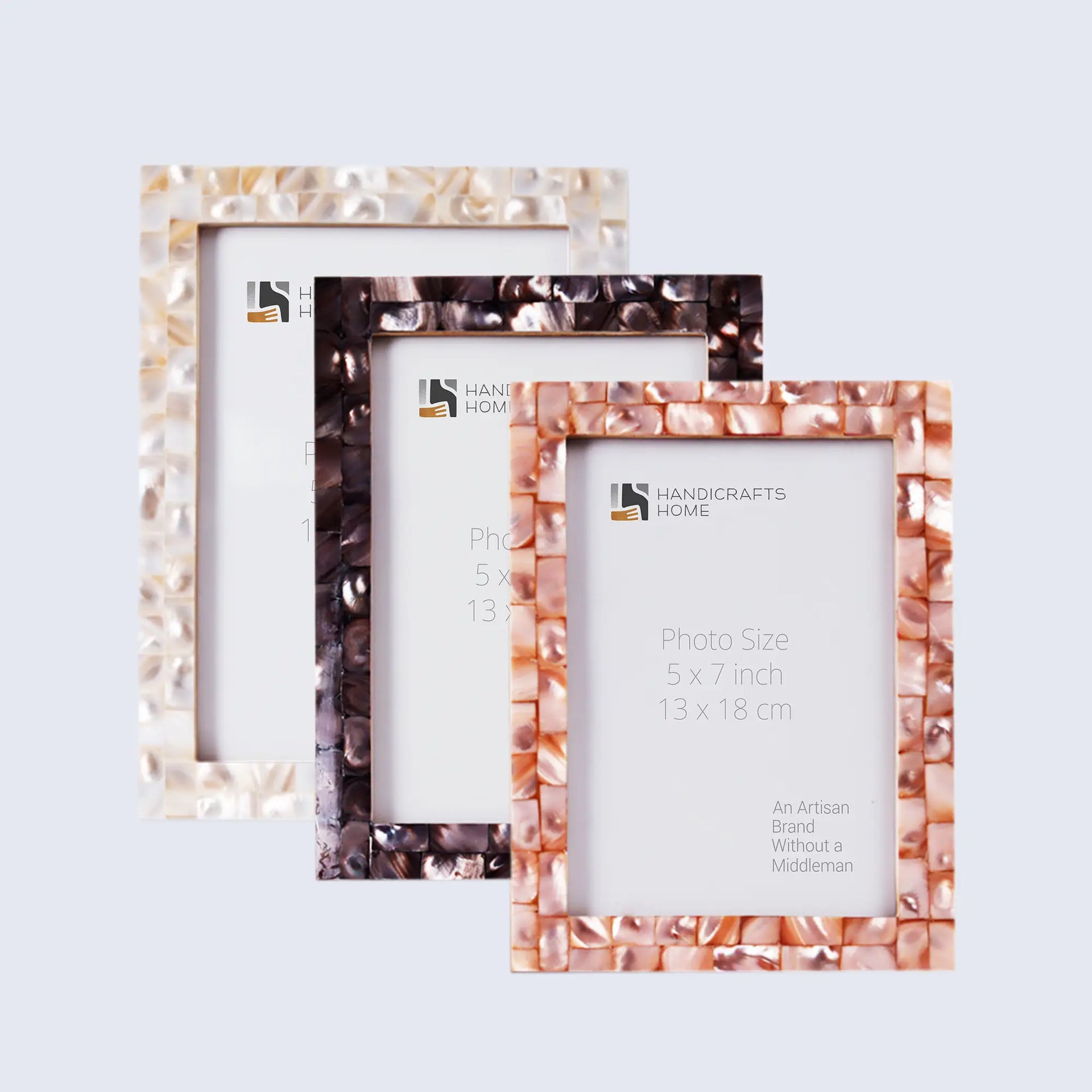 Picture Frame Combo Pack of 3 – Lazy Sunday Collection, 5" x 7"