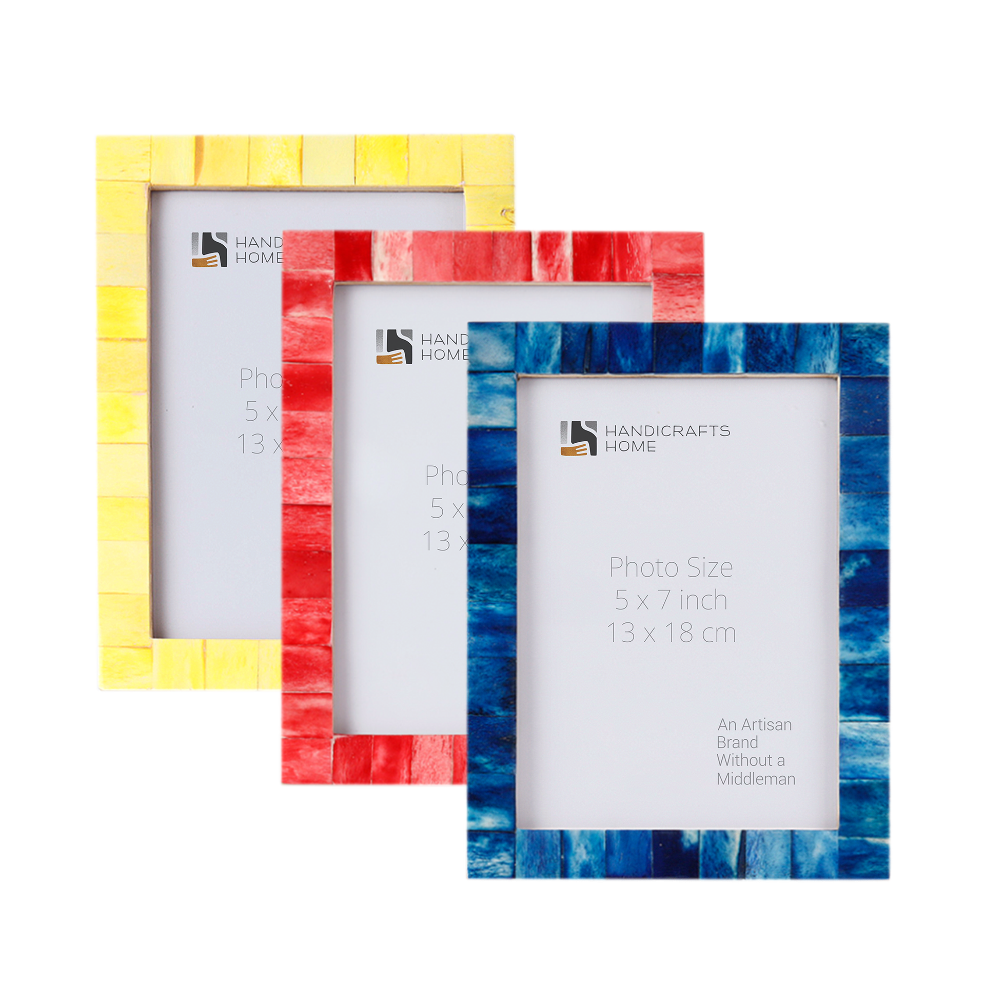 Picture Frame Combo Pack of 3 – Spring Collection, 5" x 7"