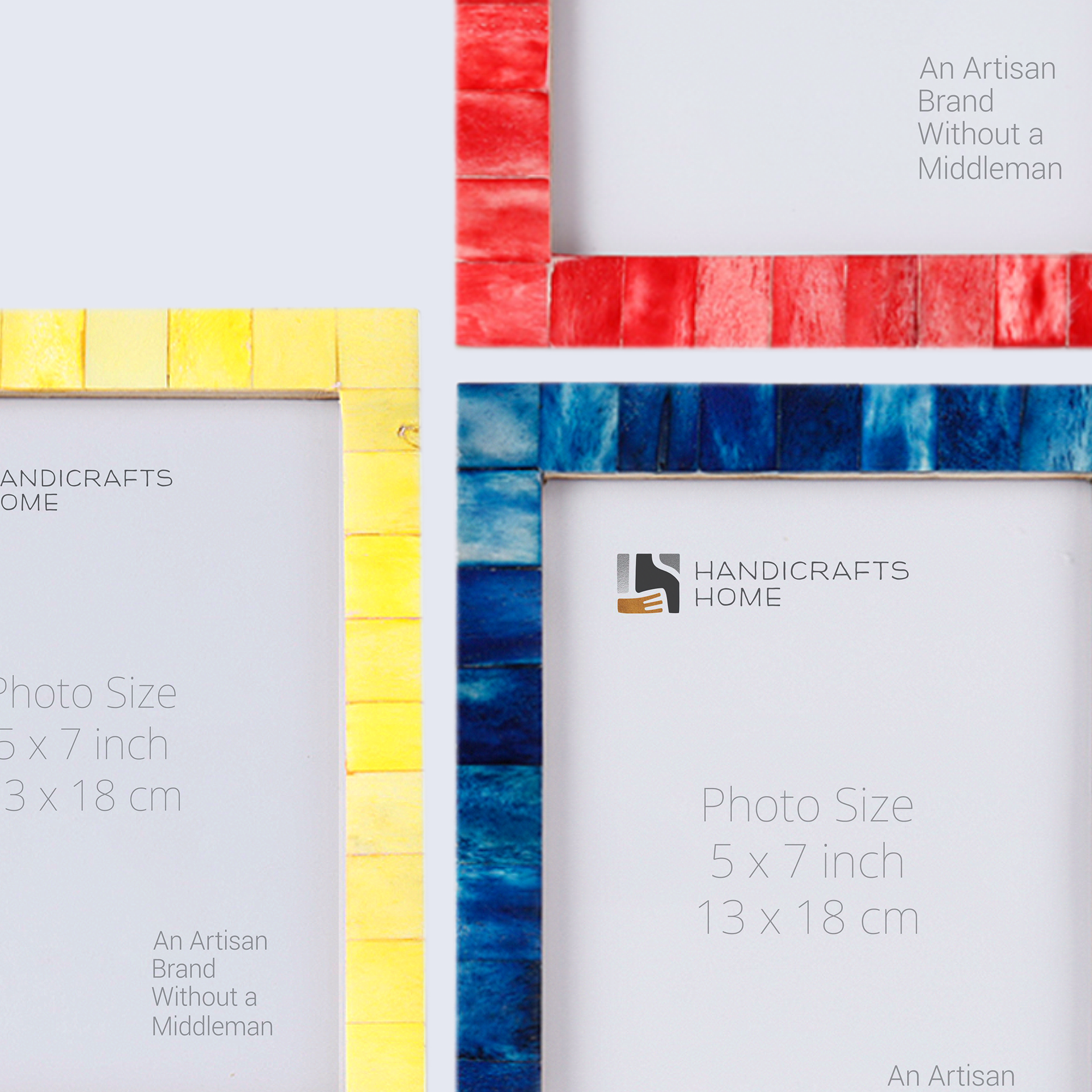 Picture Frame Combo Pack of 3 – Spring Collection, 5" x 7"