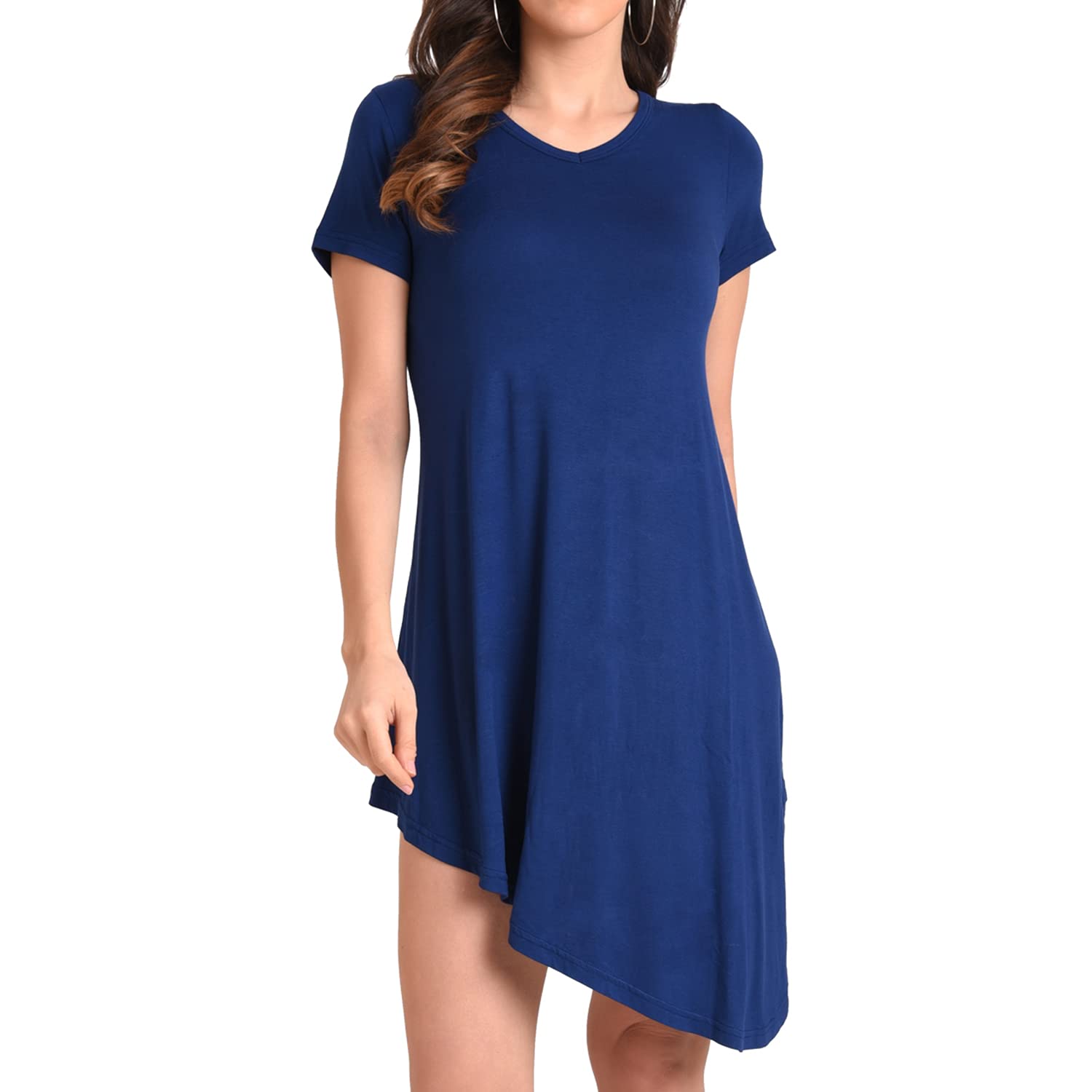 Short Sleeve T-Shirt Dress Available in 6 Colors
