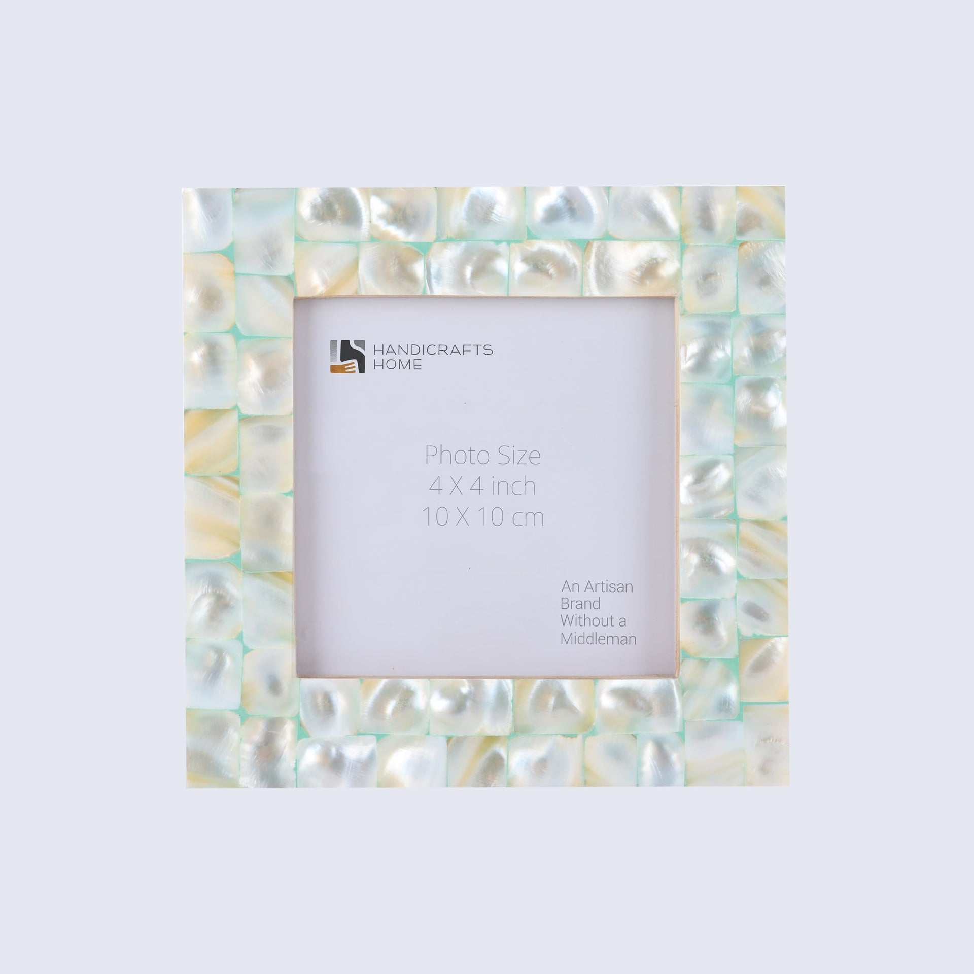 Baby Picture Frame Mother of Pearl Collection Mother of Pearl Green 4x4"