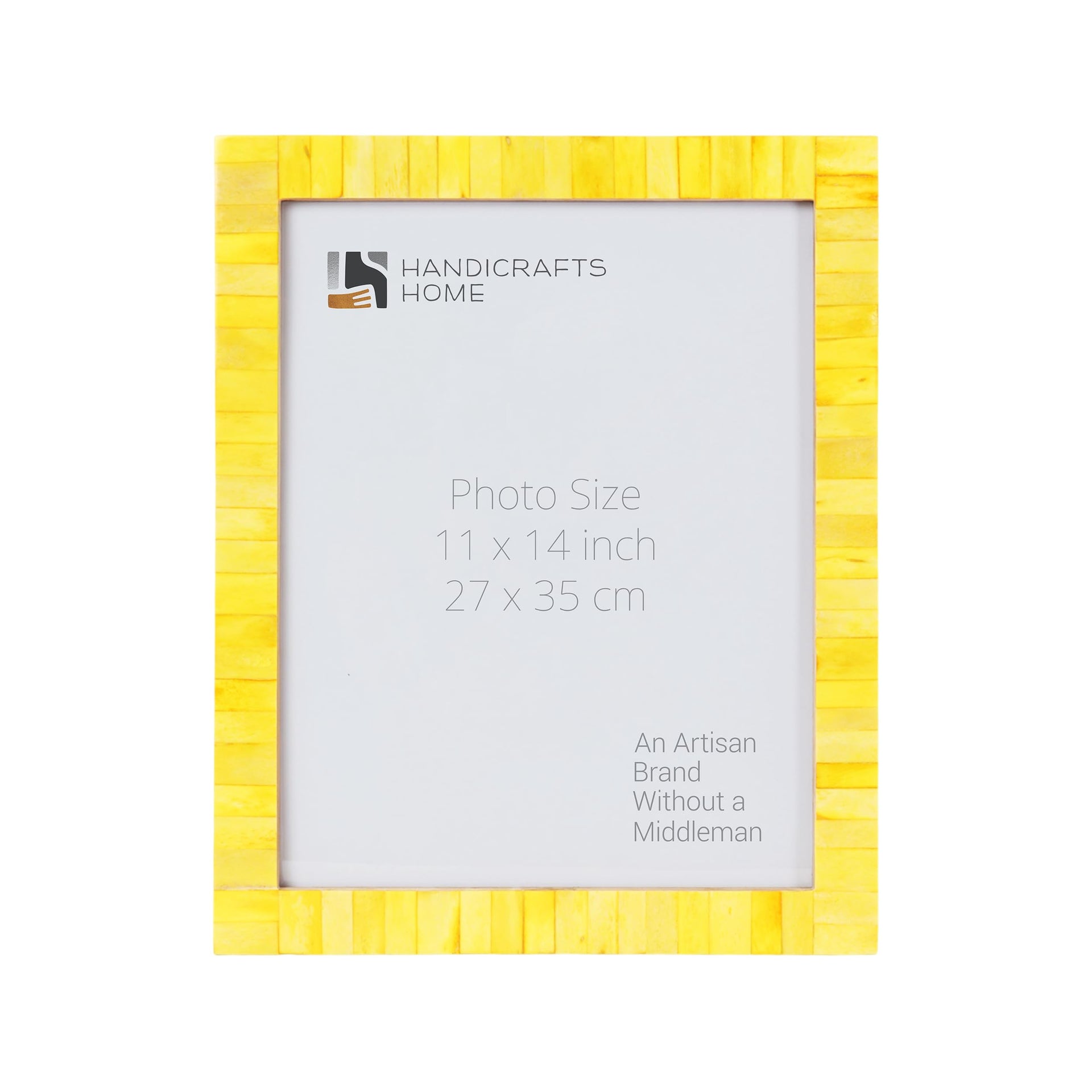 Poster Frame Classic Yellow, Bone Inlay, 22 Sizes