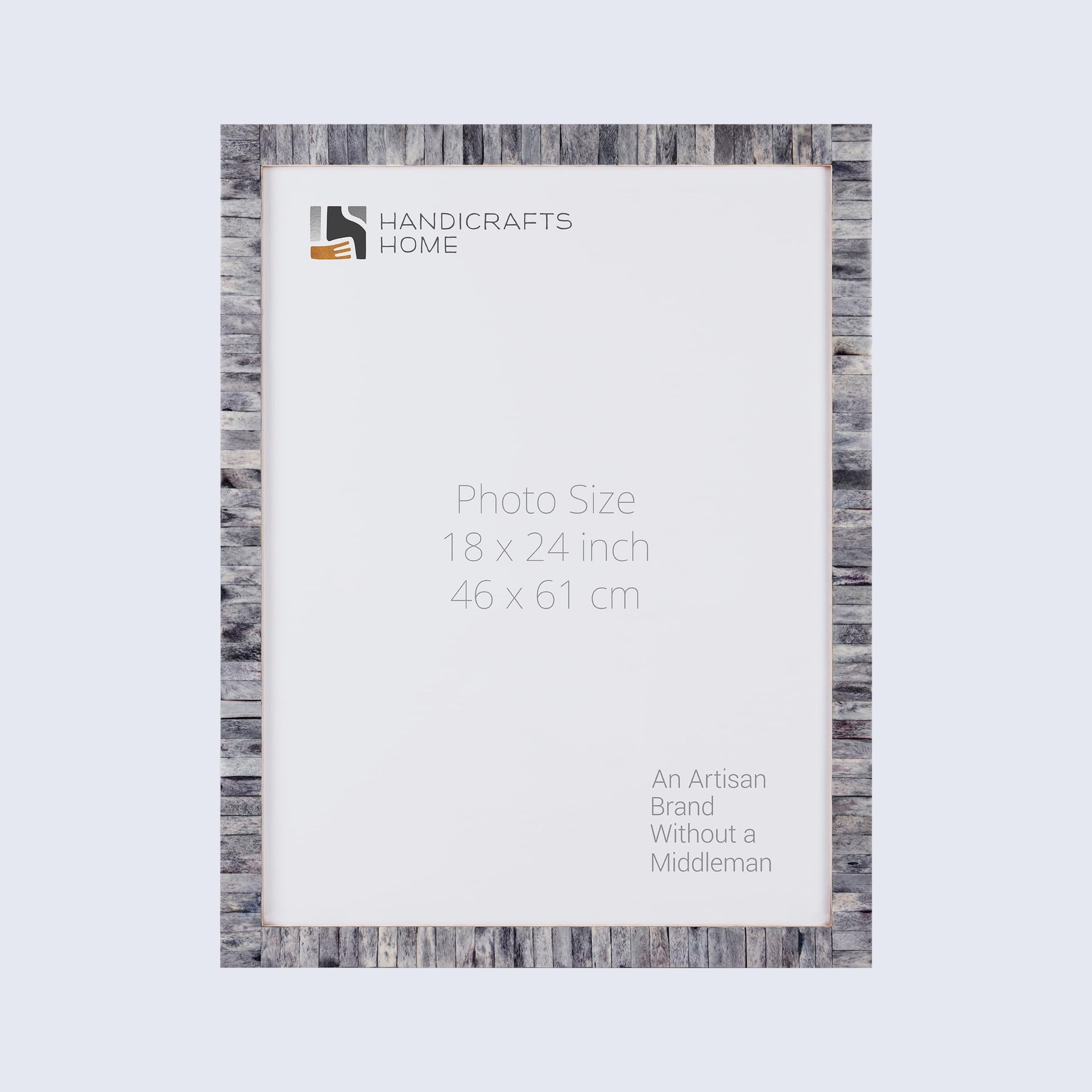 Poster Frame Classic Collection Bone Inlay, Grey, 7 Sizes
