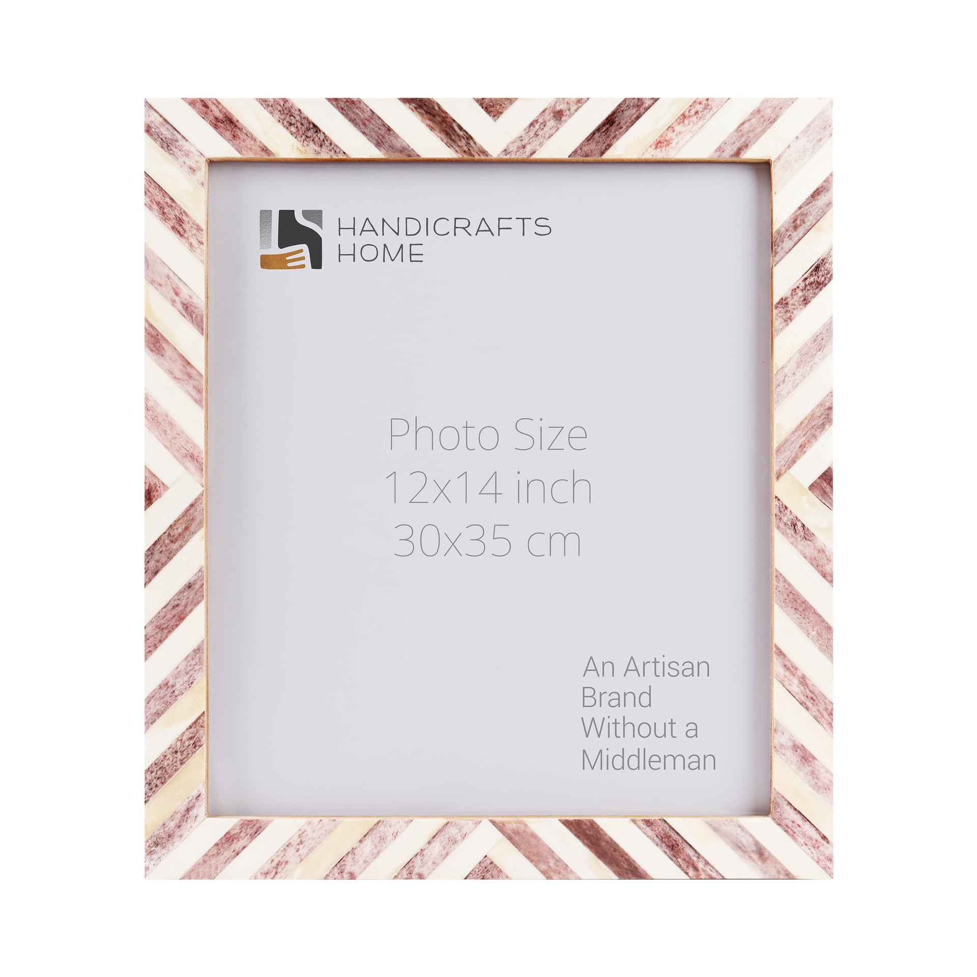 Poster Frames Chevron Collection, Bone Inlay, Brown, 21 Sizes
