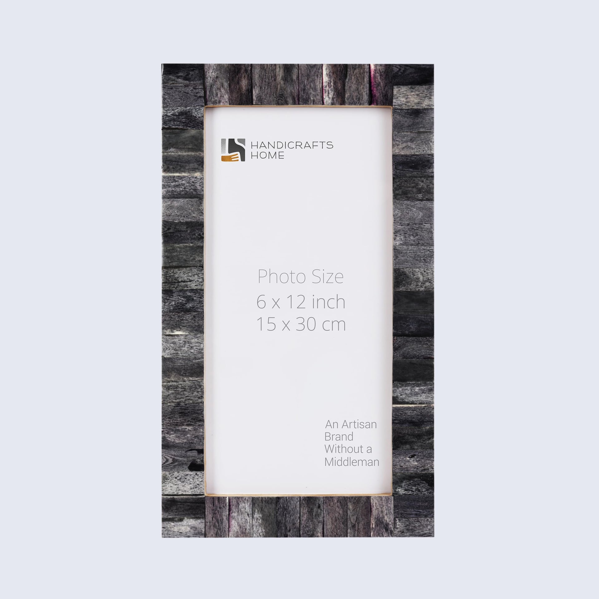 Poster Frame Classic Grey, Bone Inlay, 16 Sizes