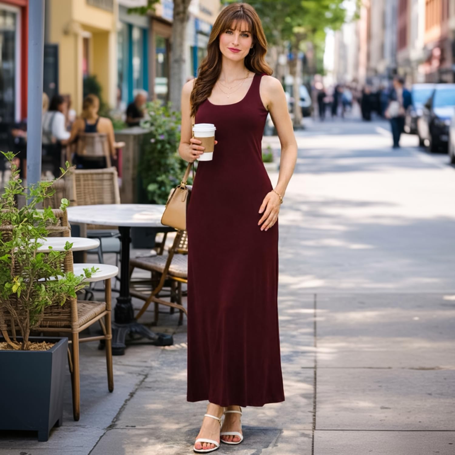 Casual Dress Sleeveless Ankle Length Available in 6 Colors