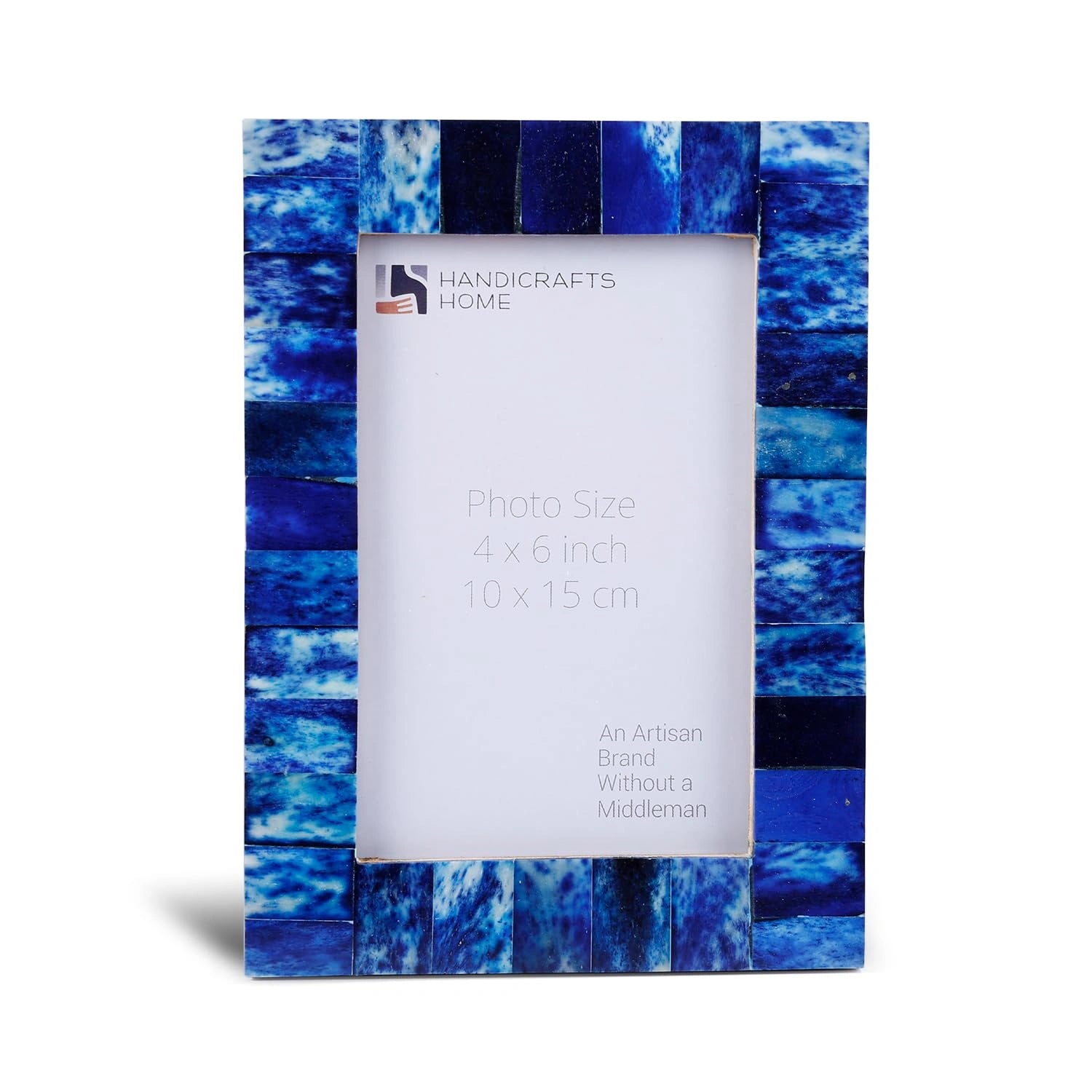 Picture Frame Classic Collection Bone Inlay Blue – 4x6"
