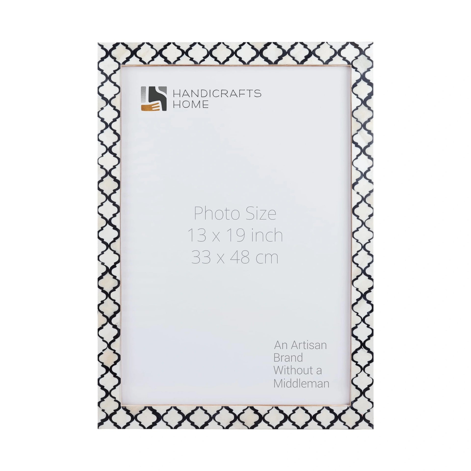 Poster Frames Moroccan Collection Bone & Resin Inlay, Black, 9 Sizes