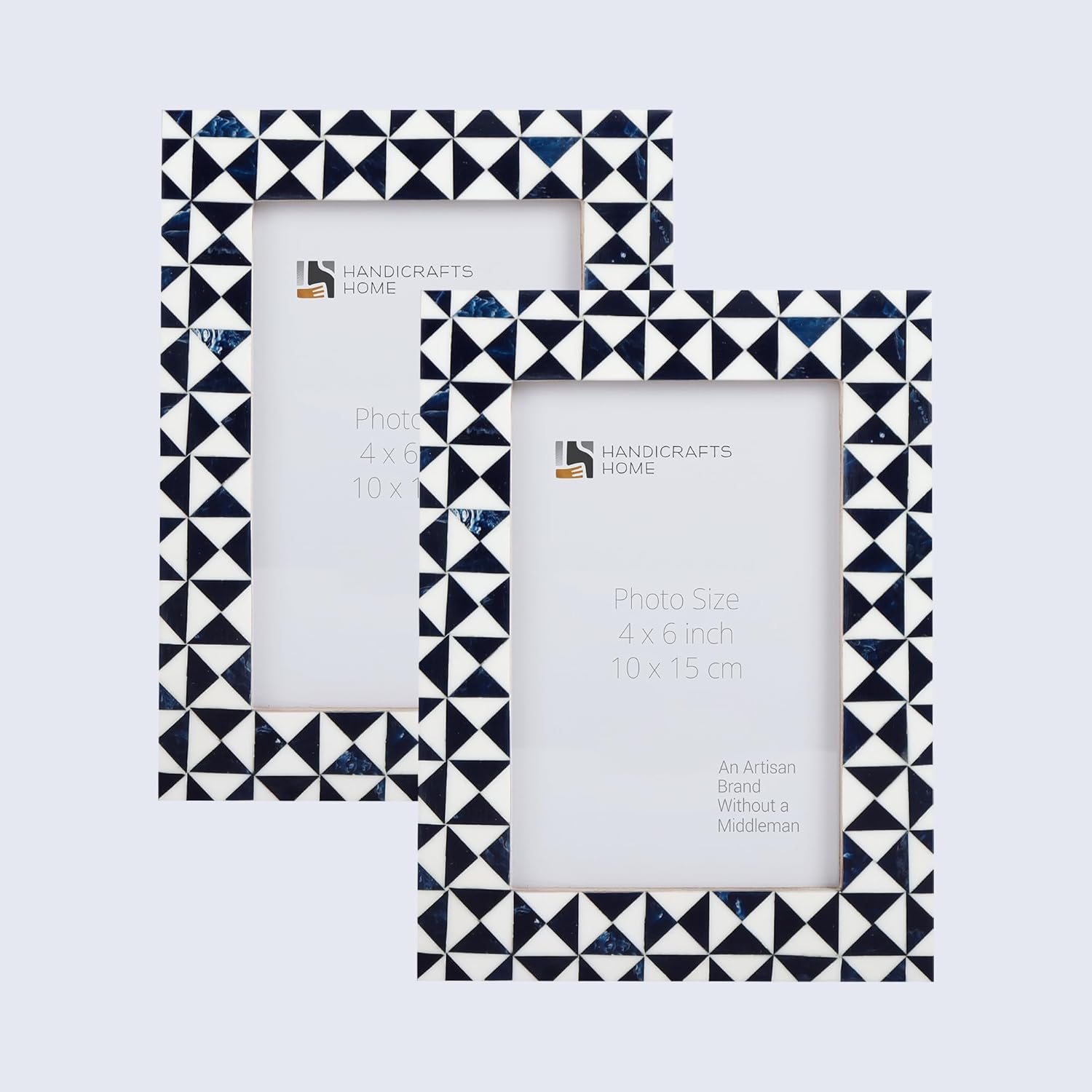Marquet Indigo Picture Frame Set of 2, 4x6 5x7 8x10 Decor
