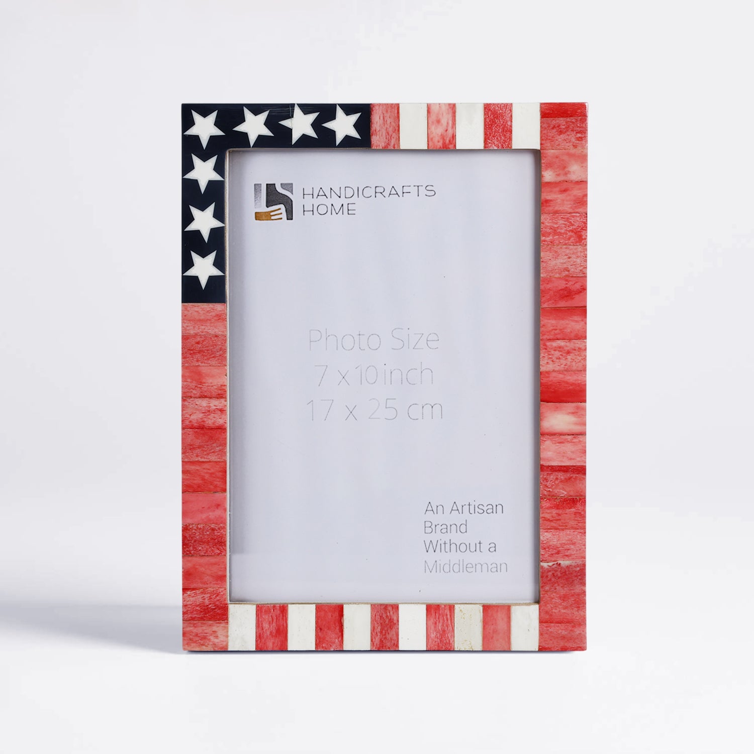 Poster Frame American Flag Collection Bone, Resin Inlay, Multi Color, 24 Sizes