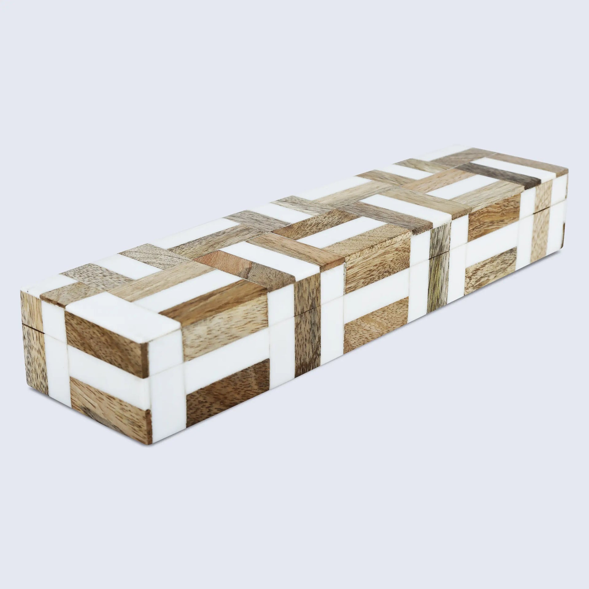 Wood & Resin Inlay Box Marquetry Decorative Keepsake 8 Sizes