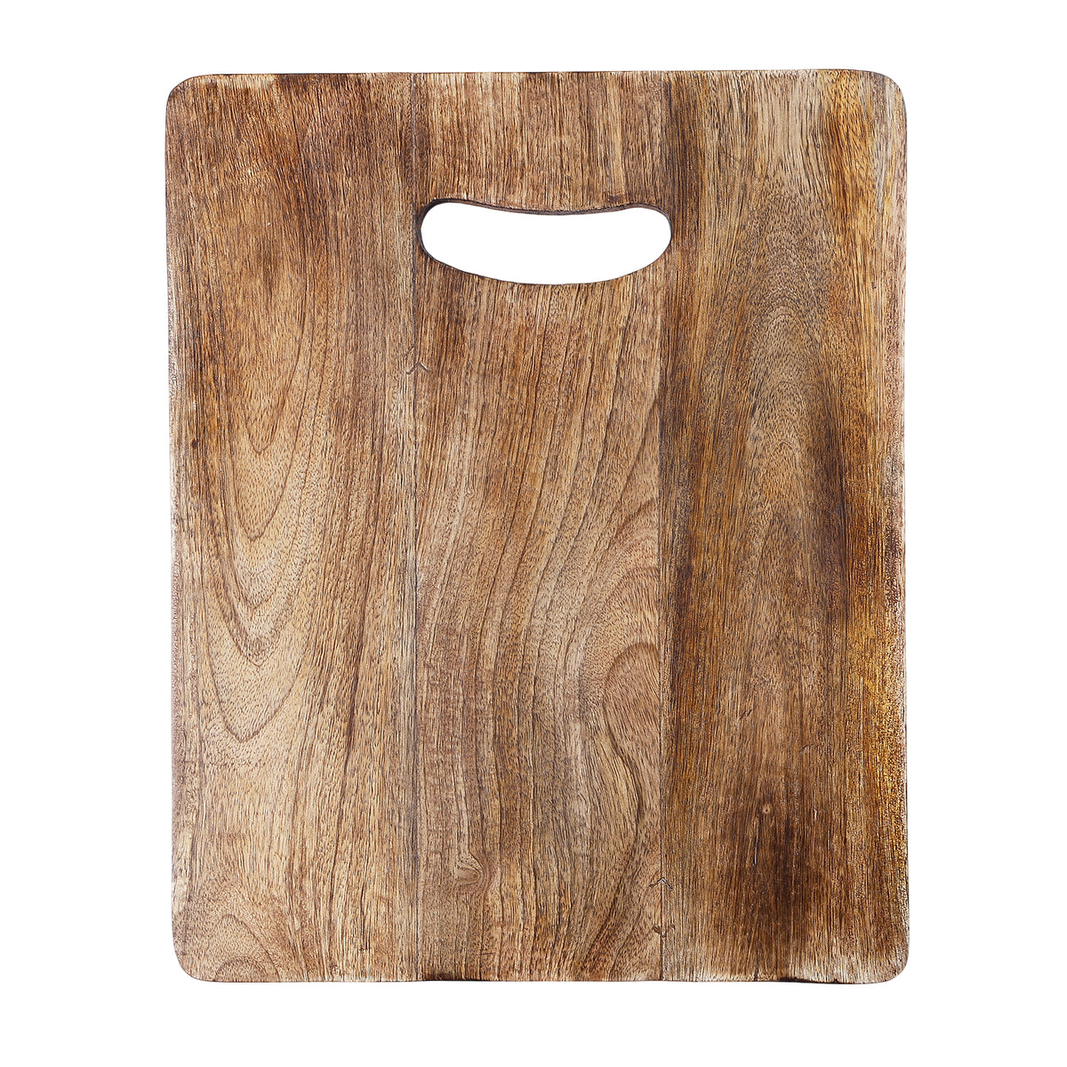 Handmade Chopping Board Rectangular with Slot Handle –Wood, in 15x12"
