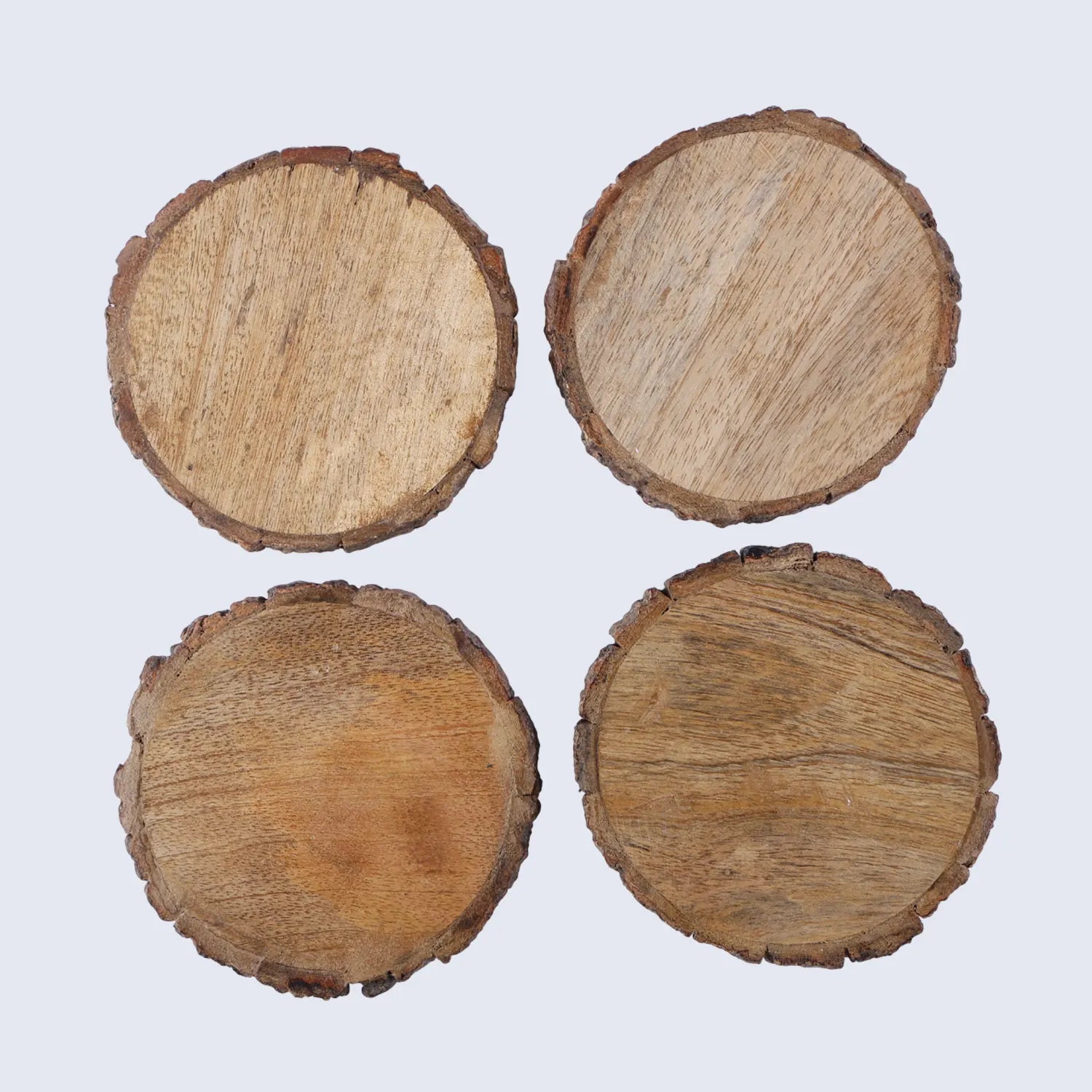 wooden coasters set 4 in 4 inches 1