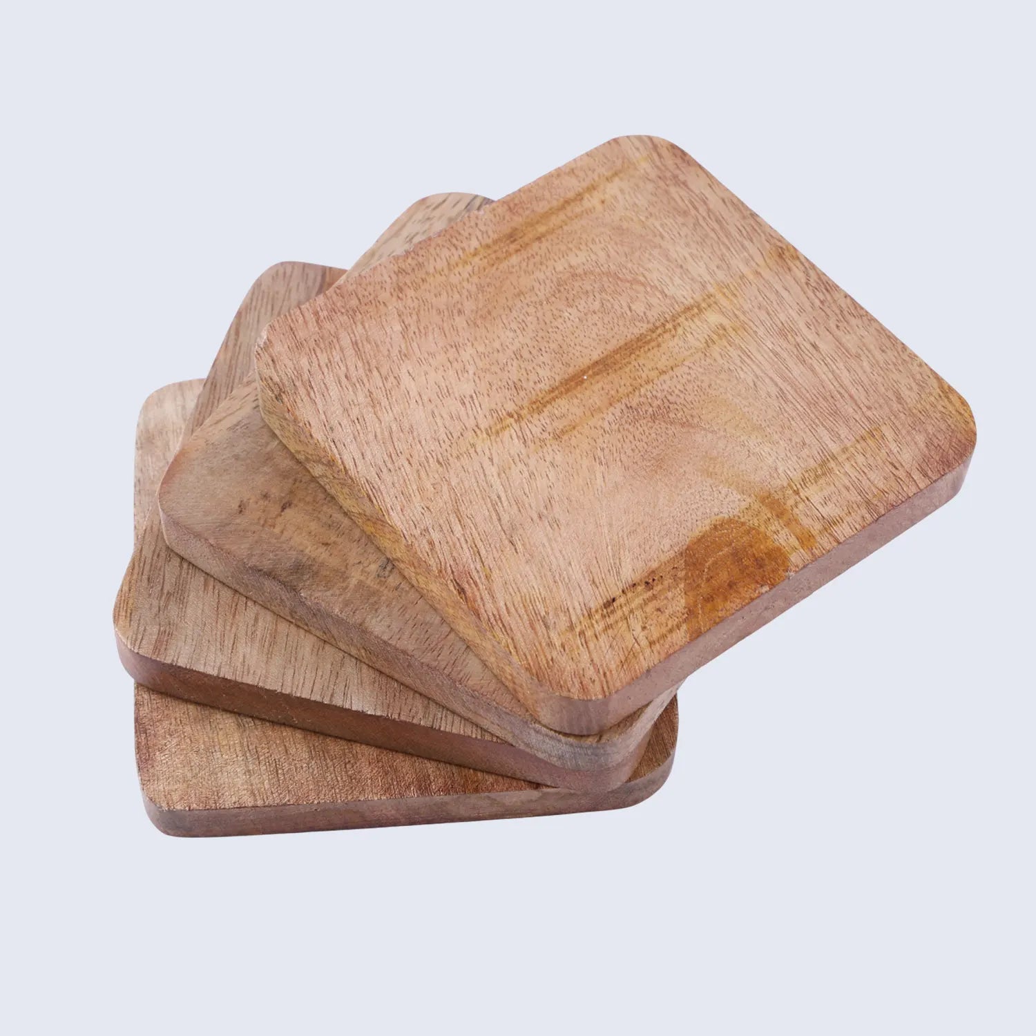 wooden coasters set 4 in 4 inches 2