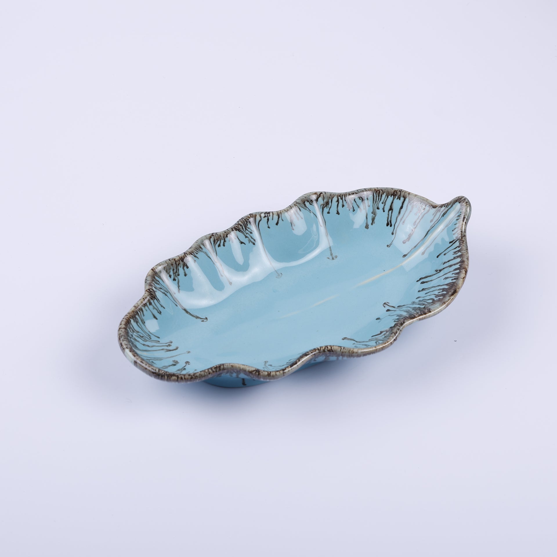 Handmade Decorative Ceramic Platter For Serving & Decor -TEALEAF