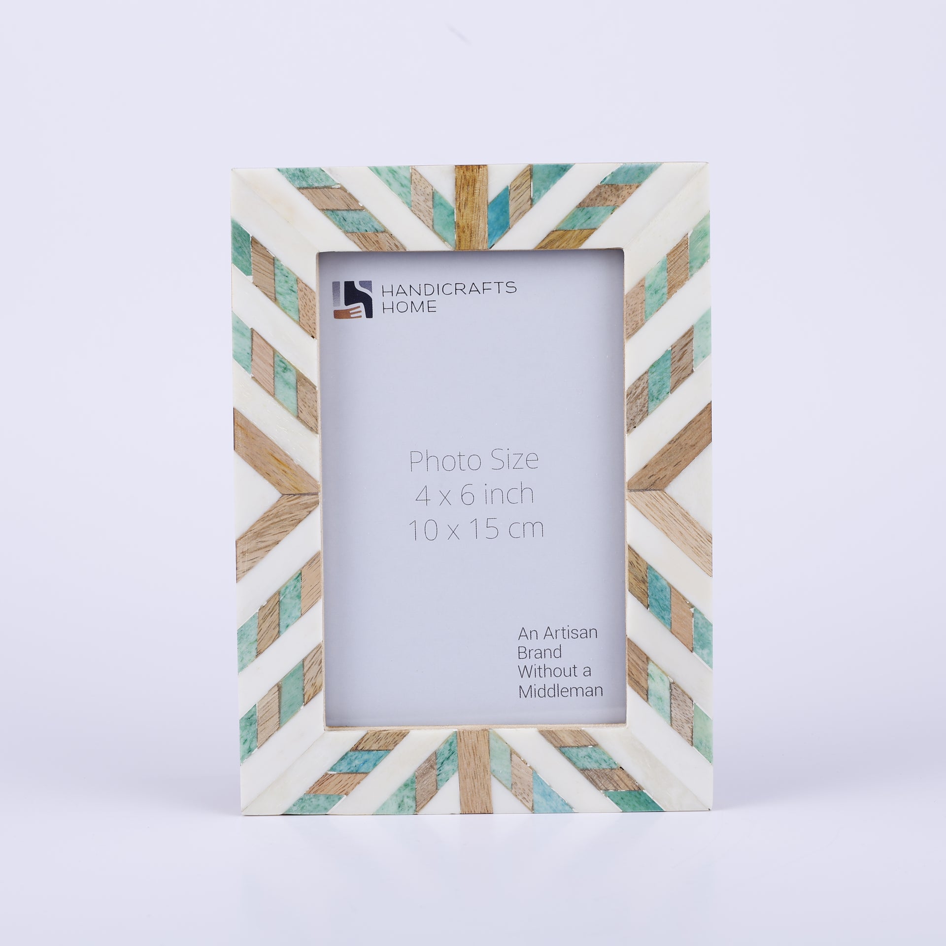 Hypno Saga Bone Inlay Photo Picture Frame Tabletop Wall 4x6 5x7