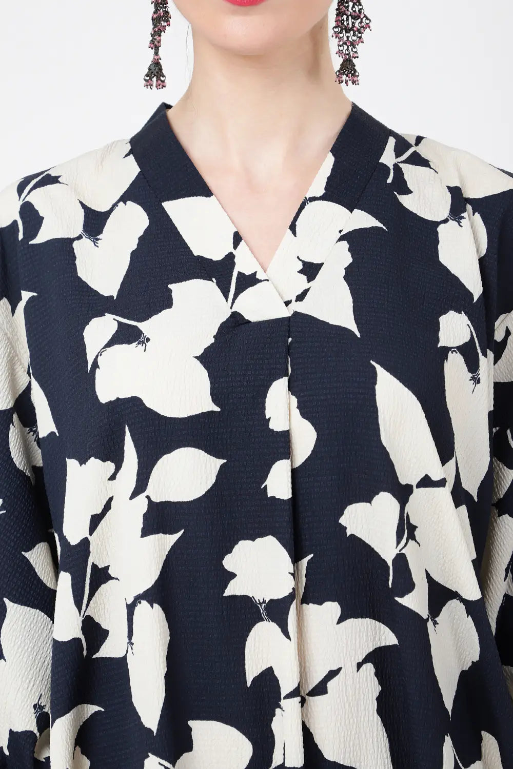 kaftan dresses for women pop over detail with sleeves floral black s to 3xl