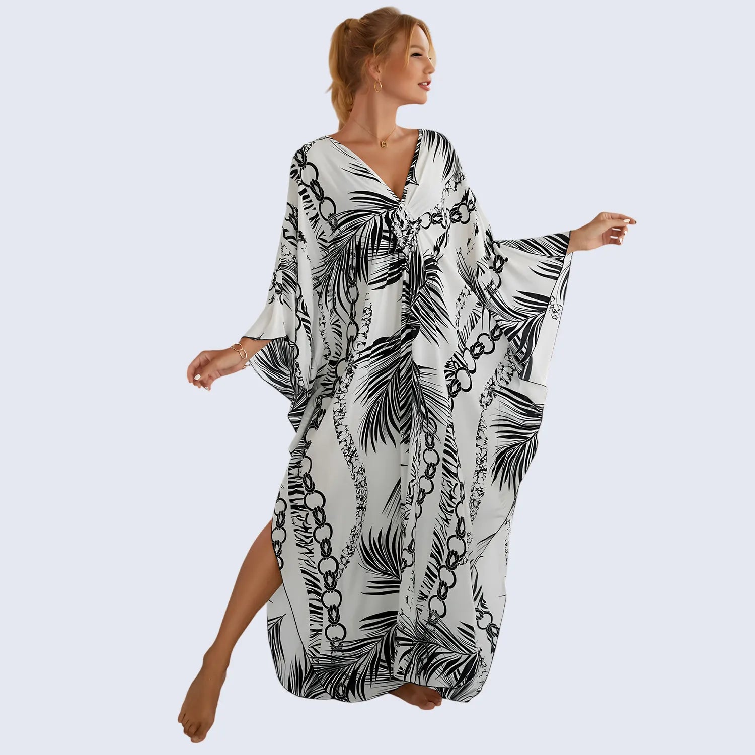 kaftan-summer-dresses-tassel-strings-waist-abstract-one-size