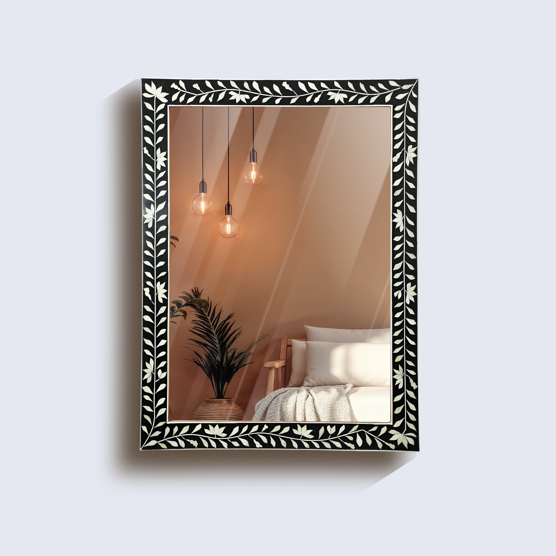 make to order resin inlay wall hanging mirror frame 40x30