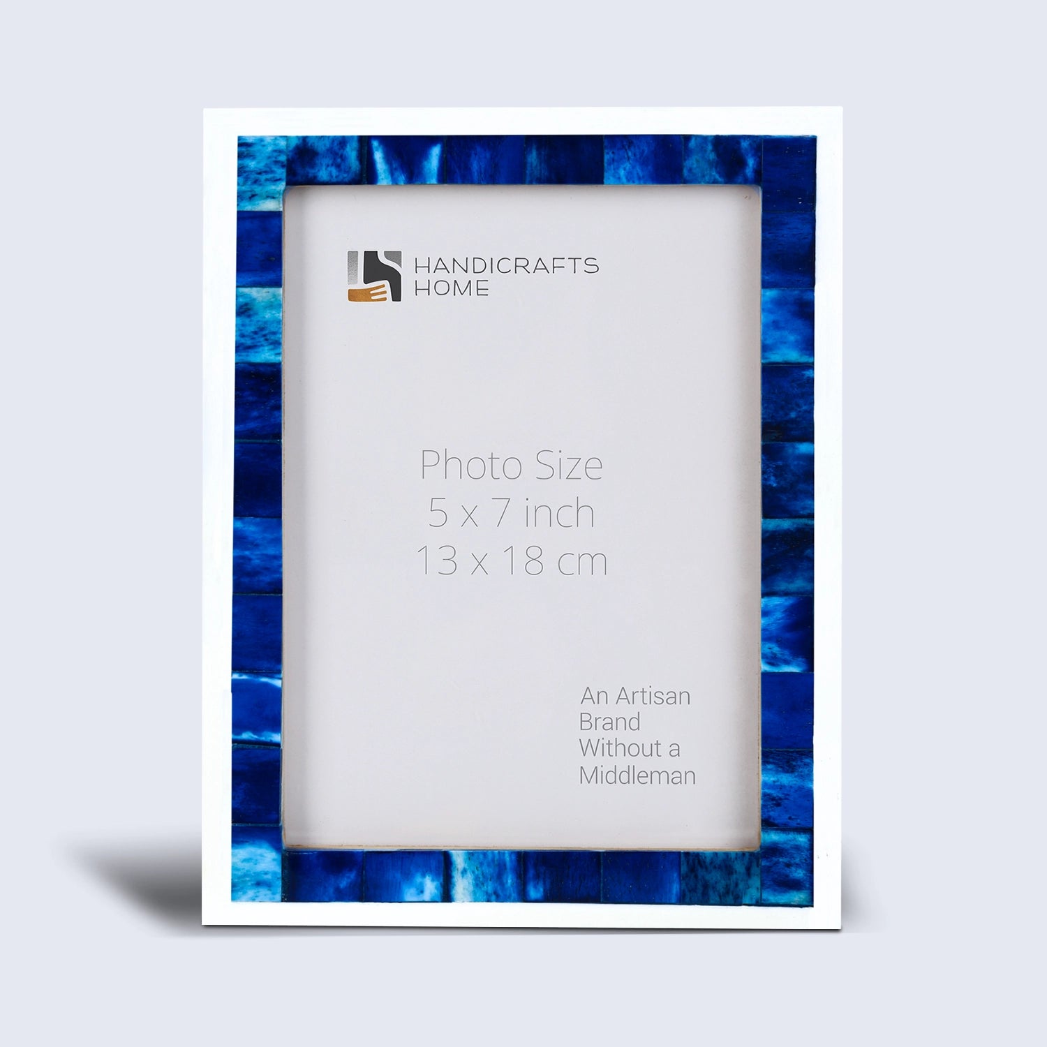 Picture Frame Mosaic Collection Bone Inlay Blue & White – 3 Sizes