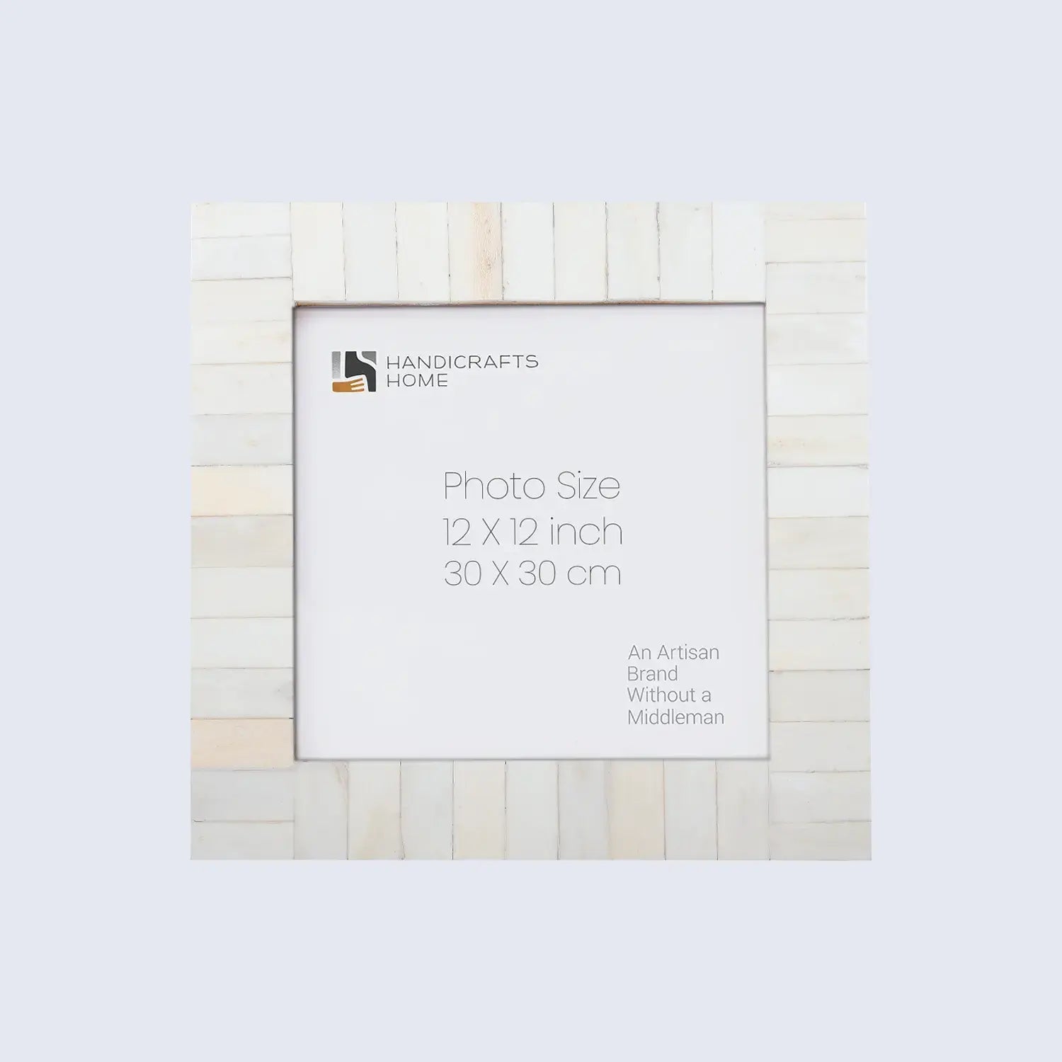 Poster Frames Classic Bone Inlay Collection, White, 12" x 12"