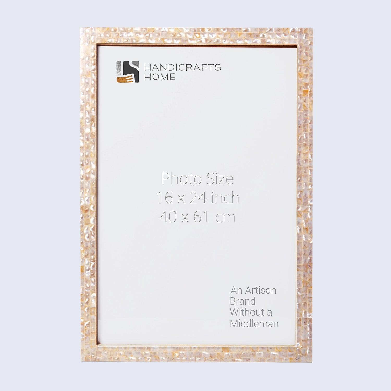 Poster Frame Mother of Pearl Collection White 8x14