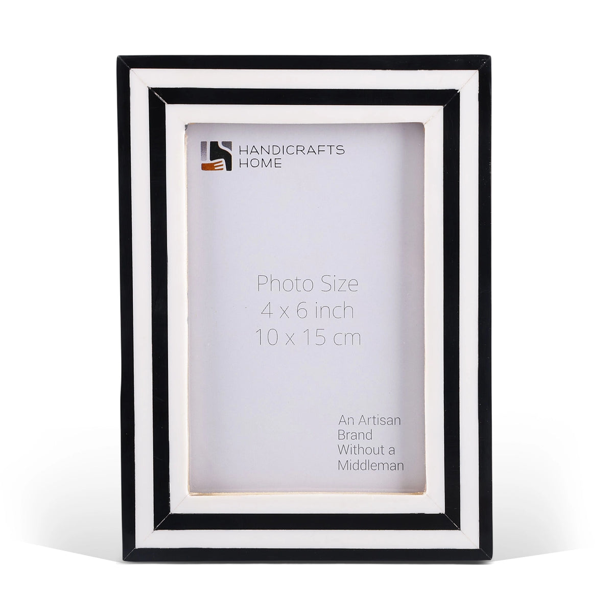 Black White Resin Inlay Picture Frames 4x4 4x6 5x7 8x10