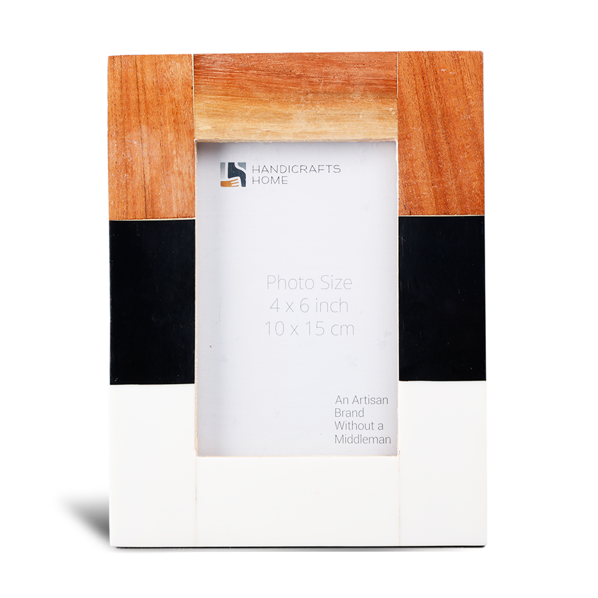 Handmade Picture Frame Mondrian Maple Pattern Collection – 4x6, 5x7, for tabletop or wall display