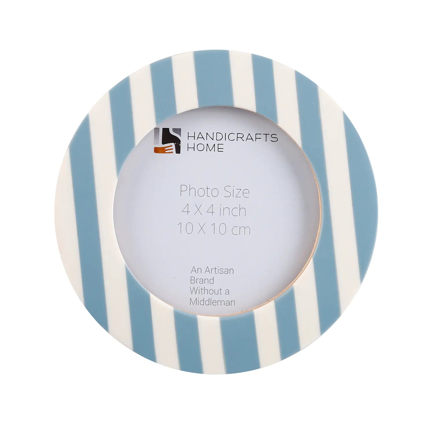 Riviera Coastal Resin Inlay Picture Frame | 4"Round Frame