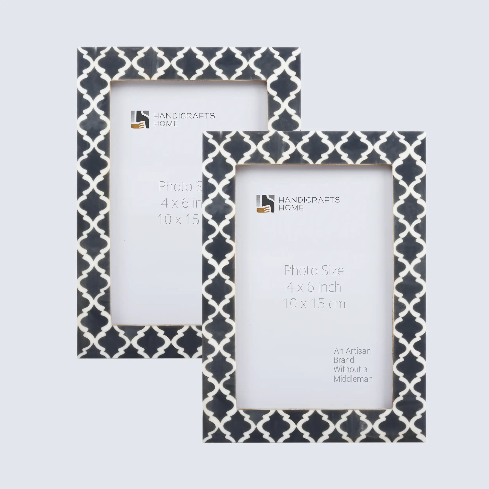 Casablanca Fumar Resin Inlay Picture Frame Set 2