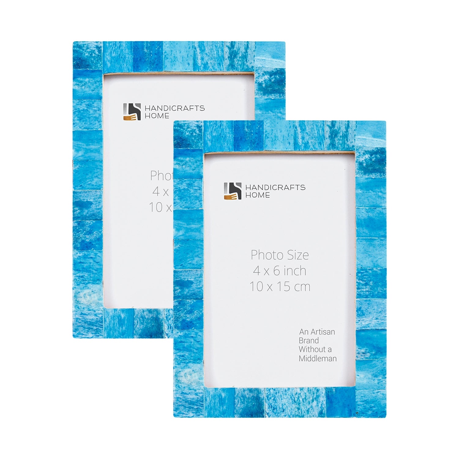 Picture Frame Classic Collection Bone Inlay Turquoise Pack of 2 – 3 Sizes