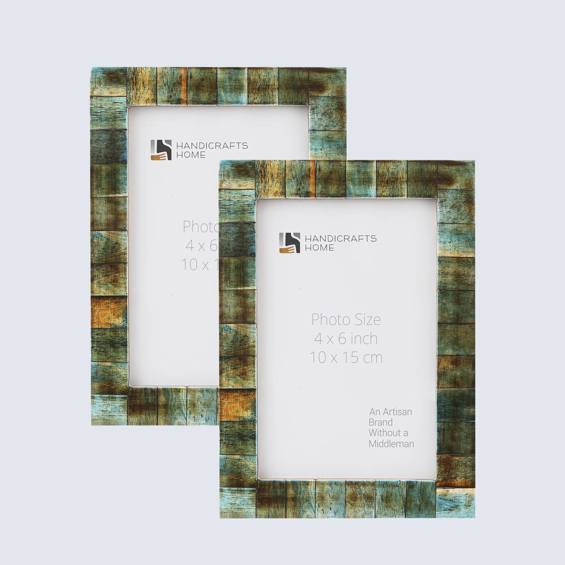 Picture Frame Verdigris Collection Bone Inlay Verdigris Pack of 2 - 3 sizes