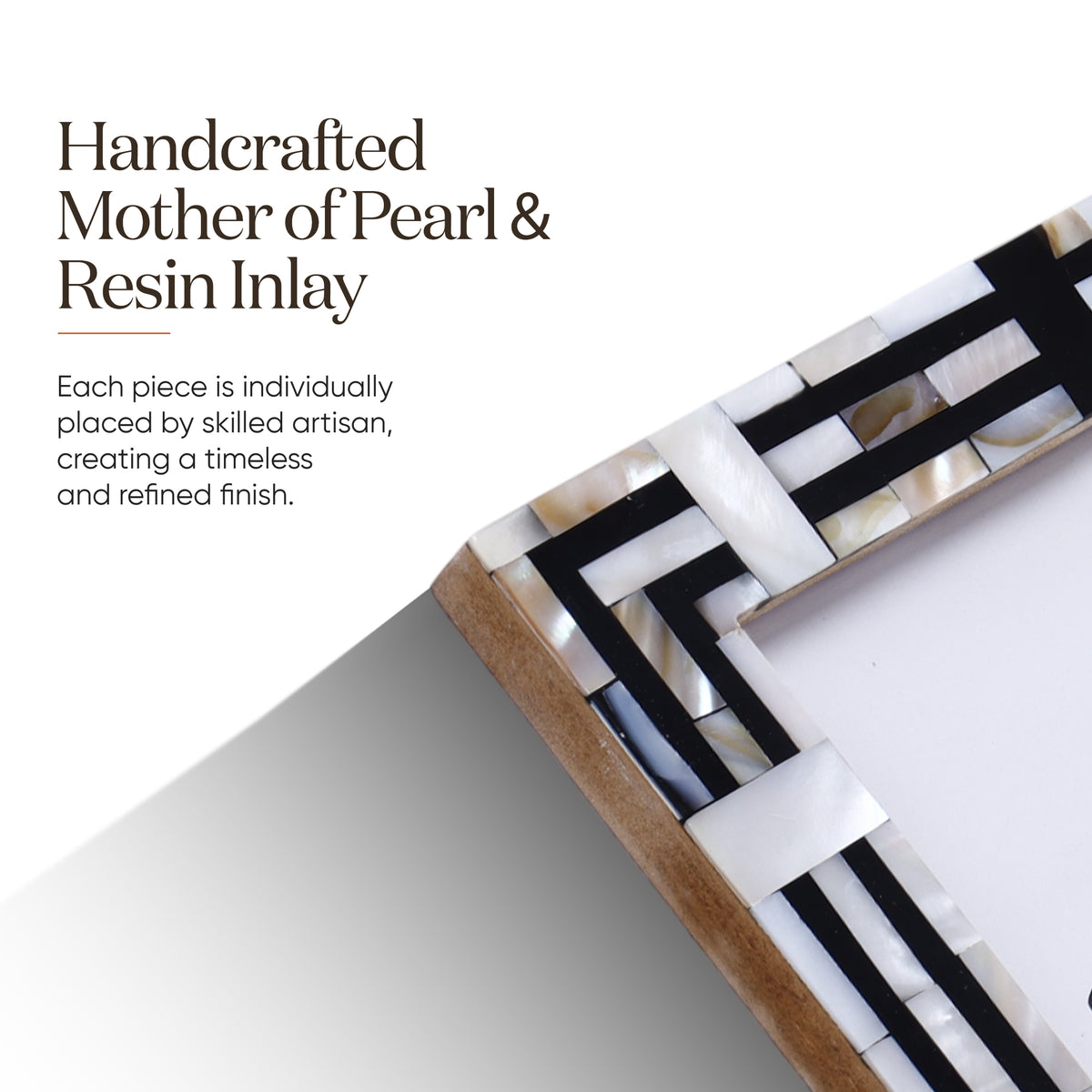 Pearlescent Picture Frames | Black & Shell | 4x6 5x7 8x10