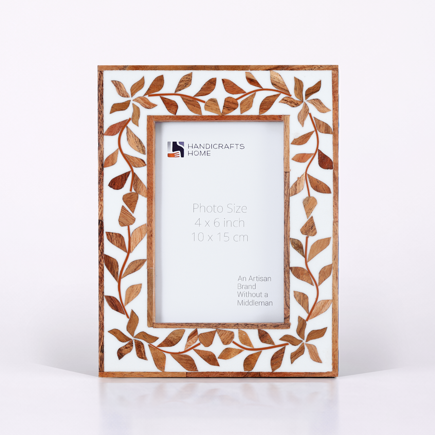Wood Resin Inlay Botanical Photo Frame Alhambra 4x6 5x7