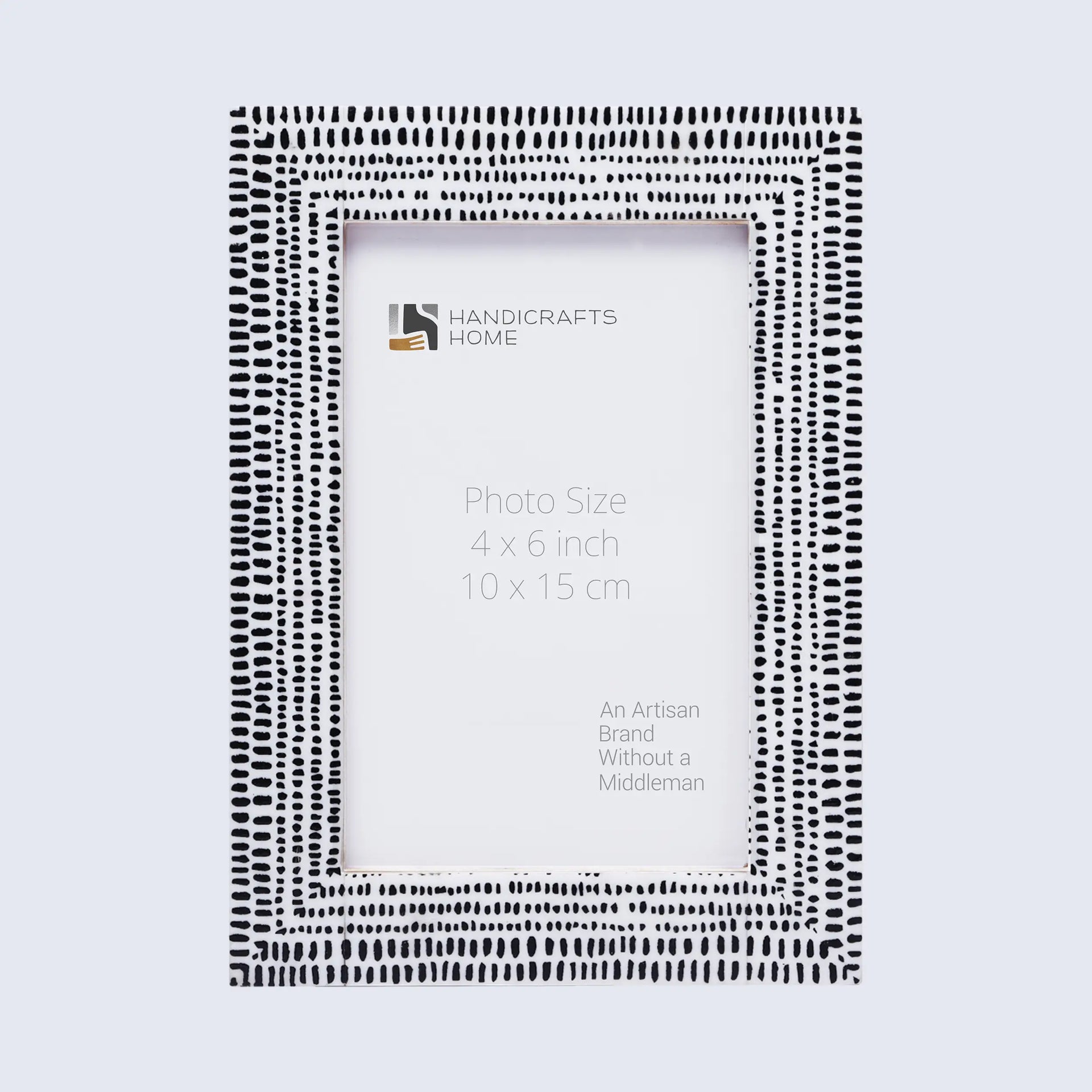Rhythm Particle Picture Frame B&W Resin Inlay 4x6 5x7 8x10