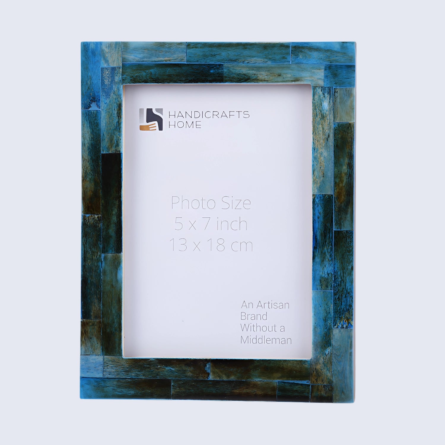 Picture Frames Verdigris Collection Bone Inlay, 5" x 7"