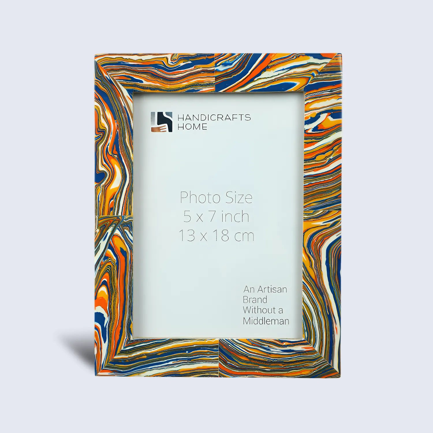Picture Frames Colorful Paint Splatter Collection Resin Inlay Multi Color 5x7