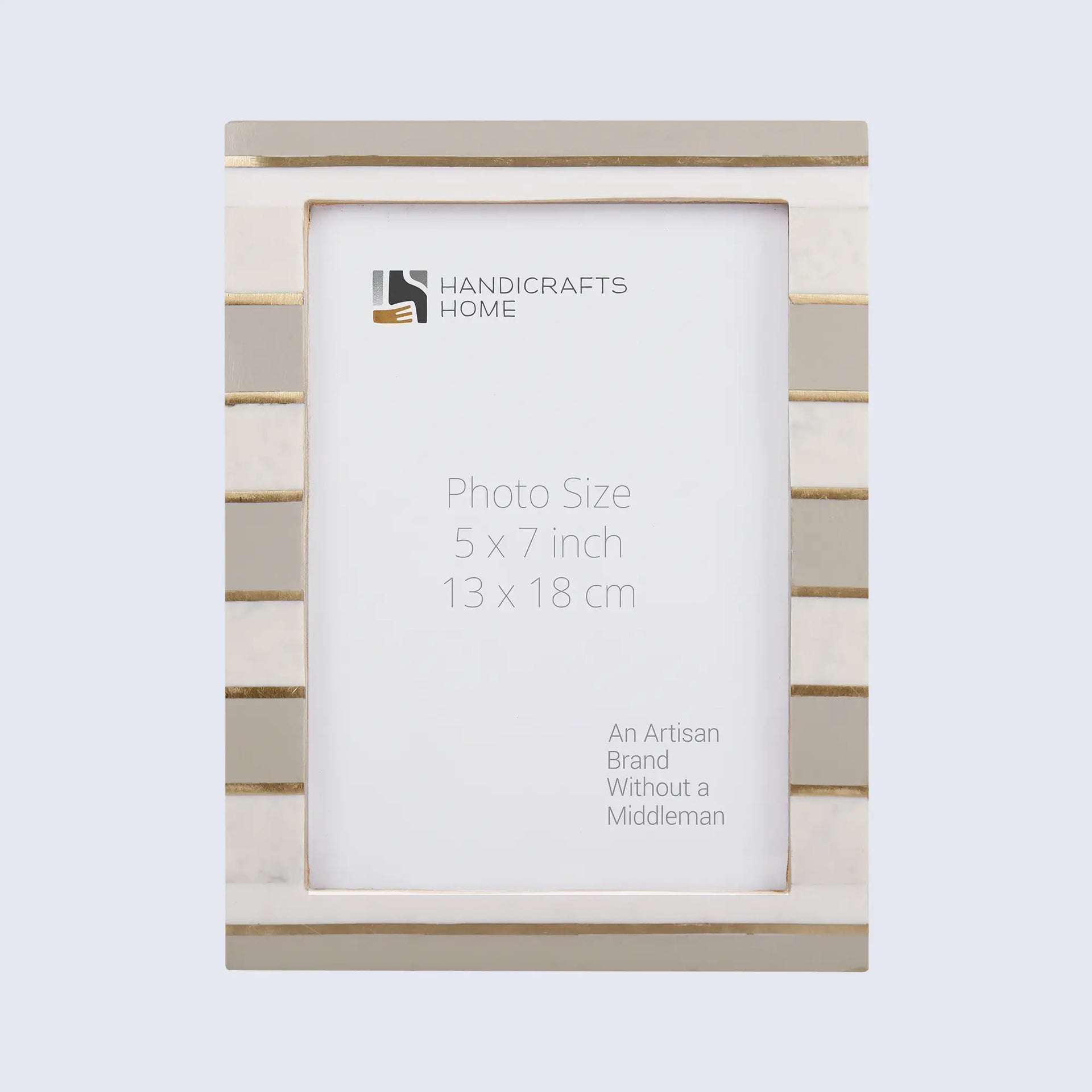 Picture Frame Contour Darado Collection Resin Inlay & Brass Gold –3 sizes