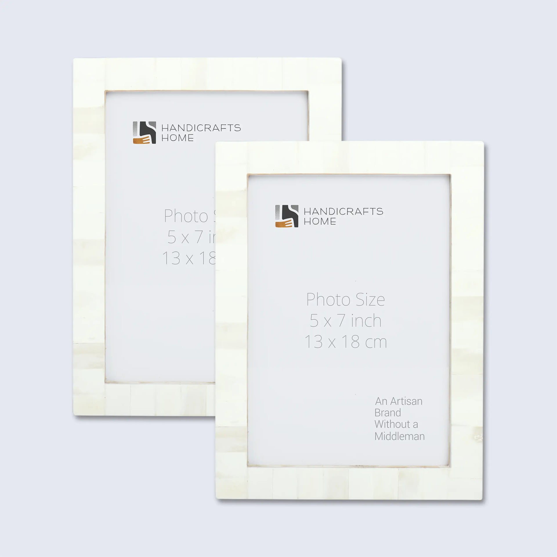 Picture Frame Classic Collection Bone Inlay White Pack of 2 – 3 sizes