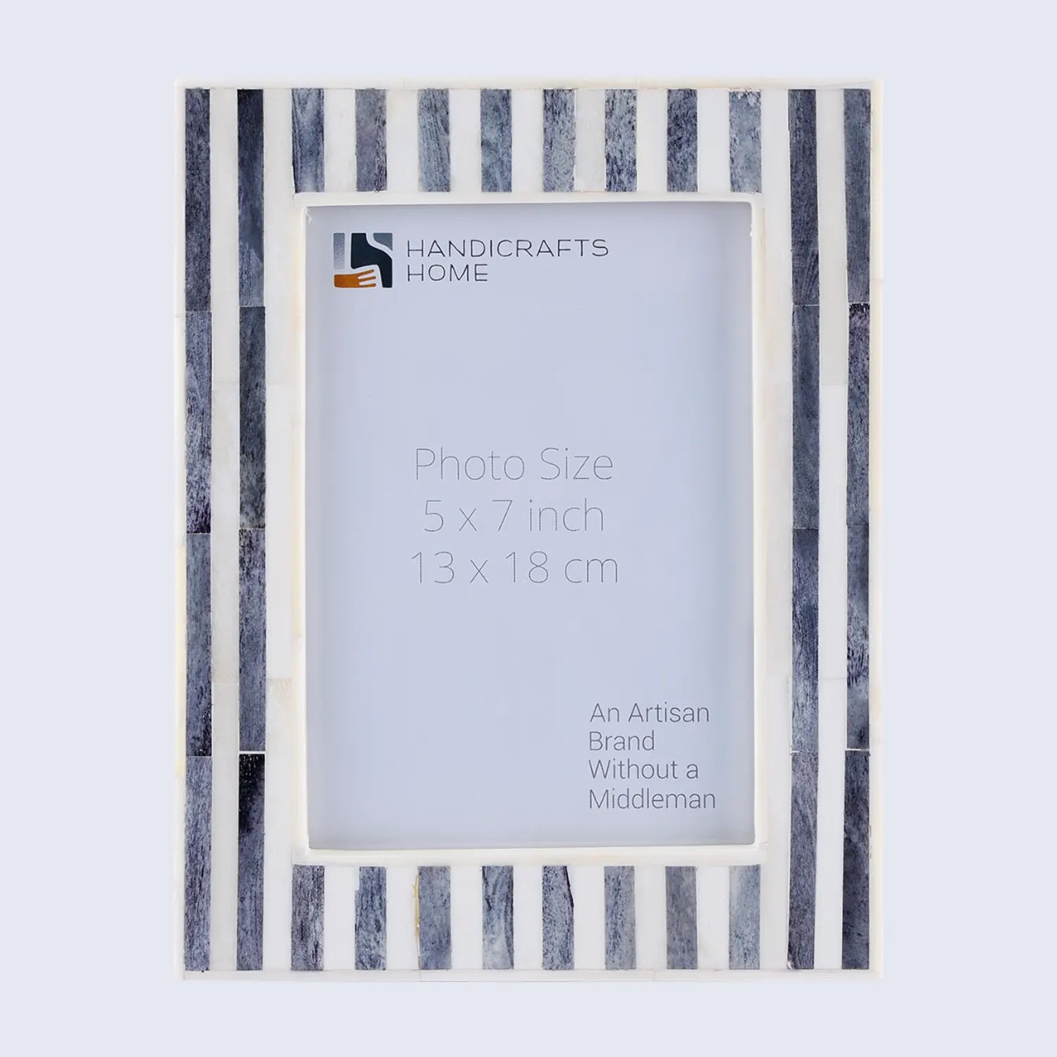 Picture Frames Kayala Saje Collection Bone Inlay, Grey-White, 4x6, 5x7 & 8x10