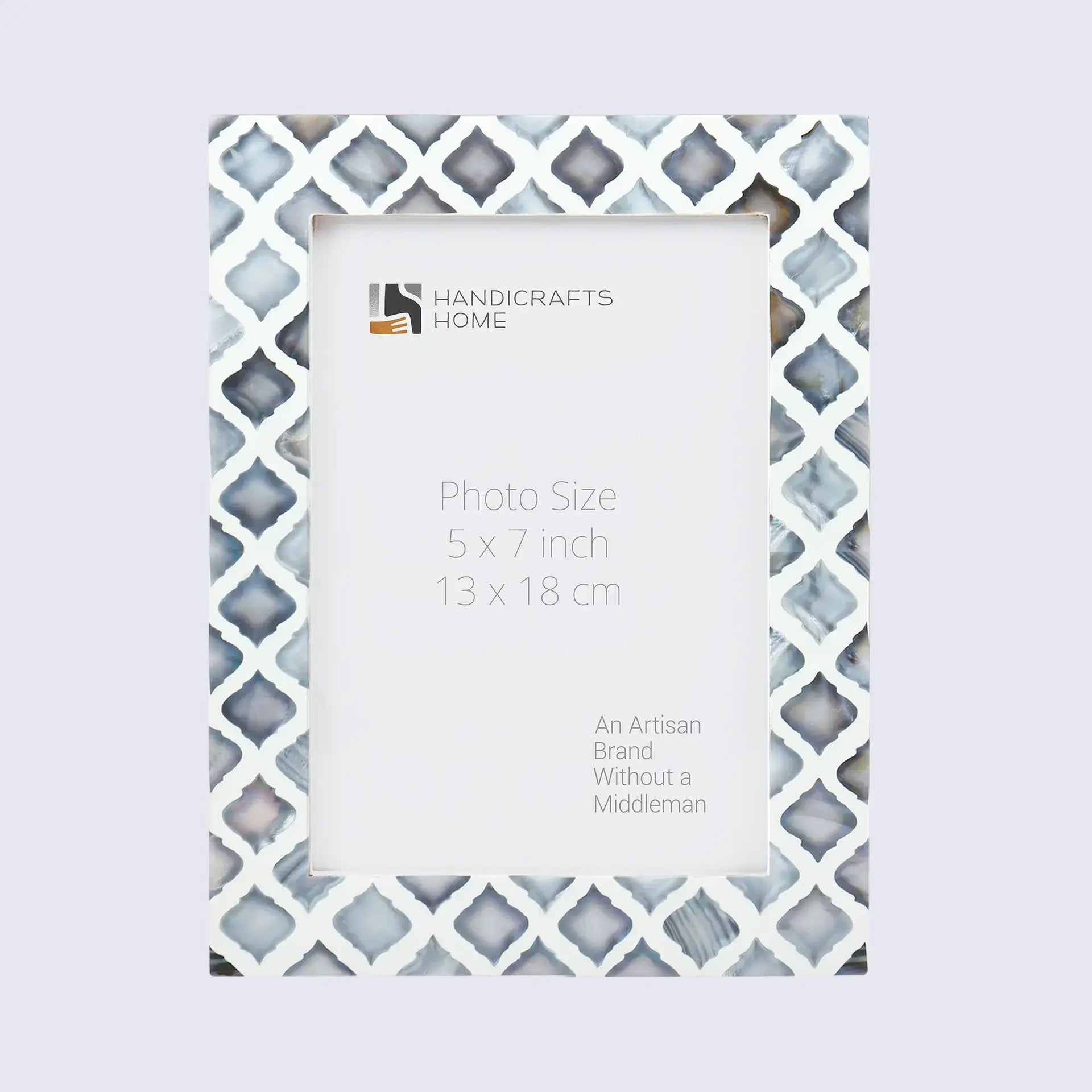 Picture Frames Moor Sky Collection Mother of Pearl Resin Inlay Blue White 3 Sizes