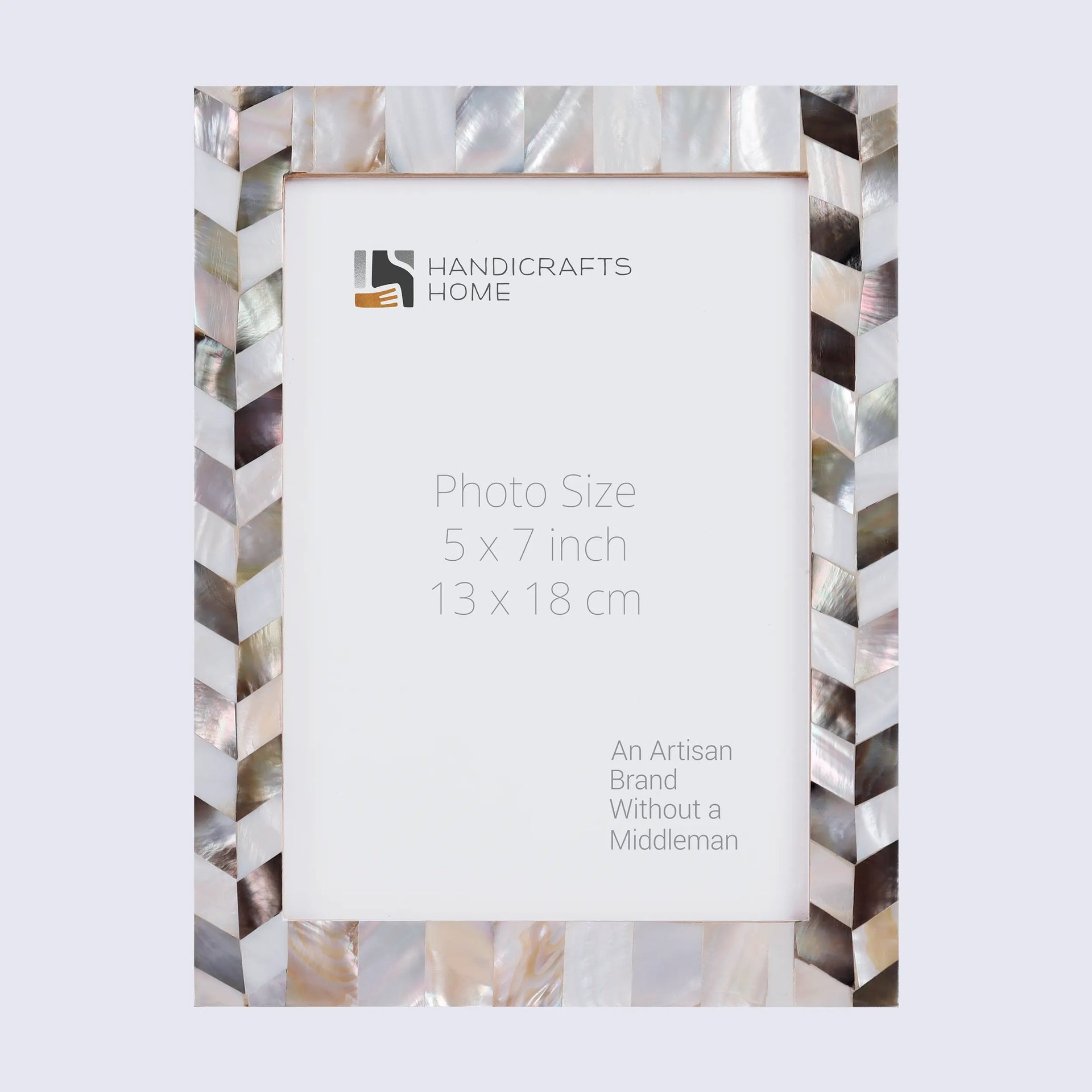 Picture Frames Pearlescent Barley Collection Mother of Pearl White 3 Sizes