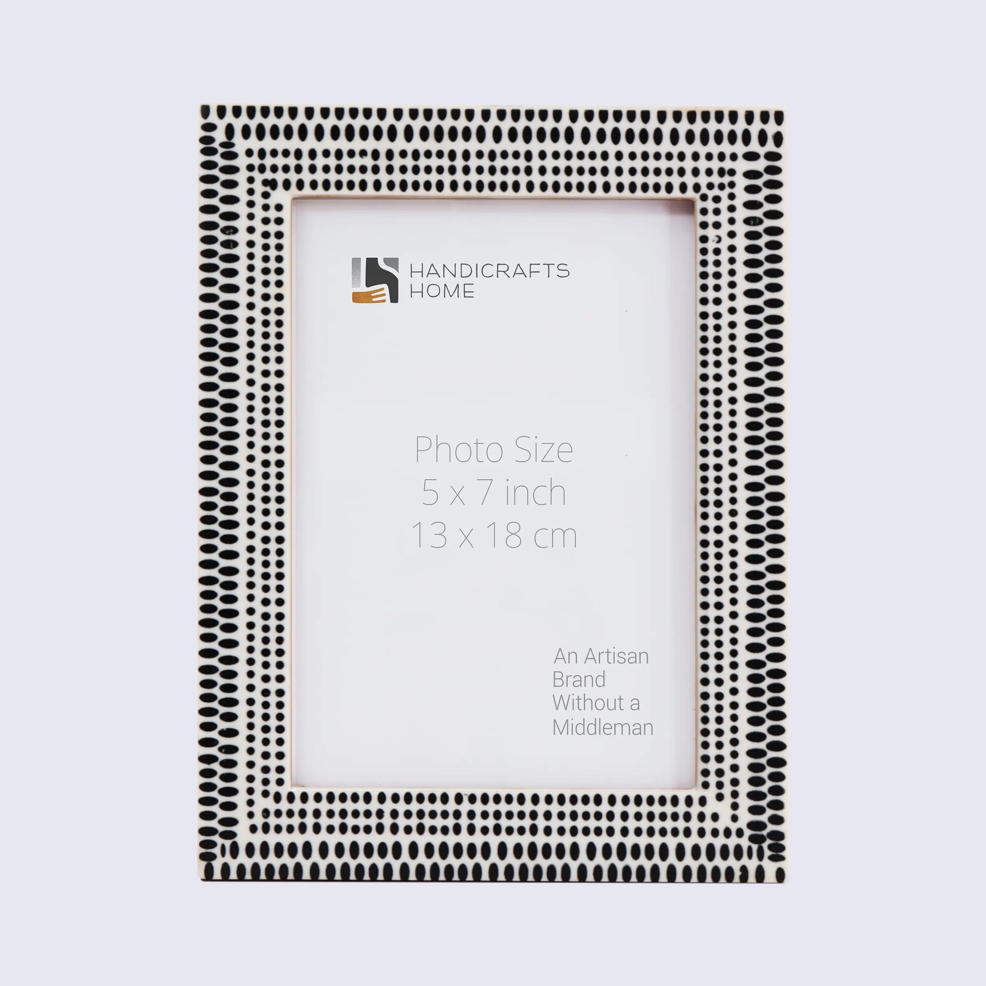 Rhythm Particle Picture Frame B&W Resin Inlay 4x6 5x7 8x10