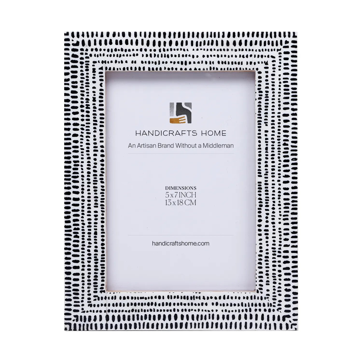 Rhythm Particle Picture Frame B&W Resin Inlay 4x6 5x7 8x10