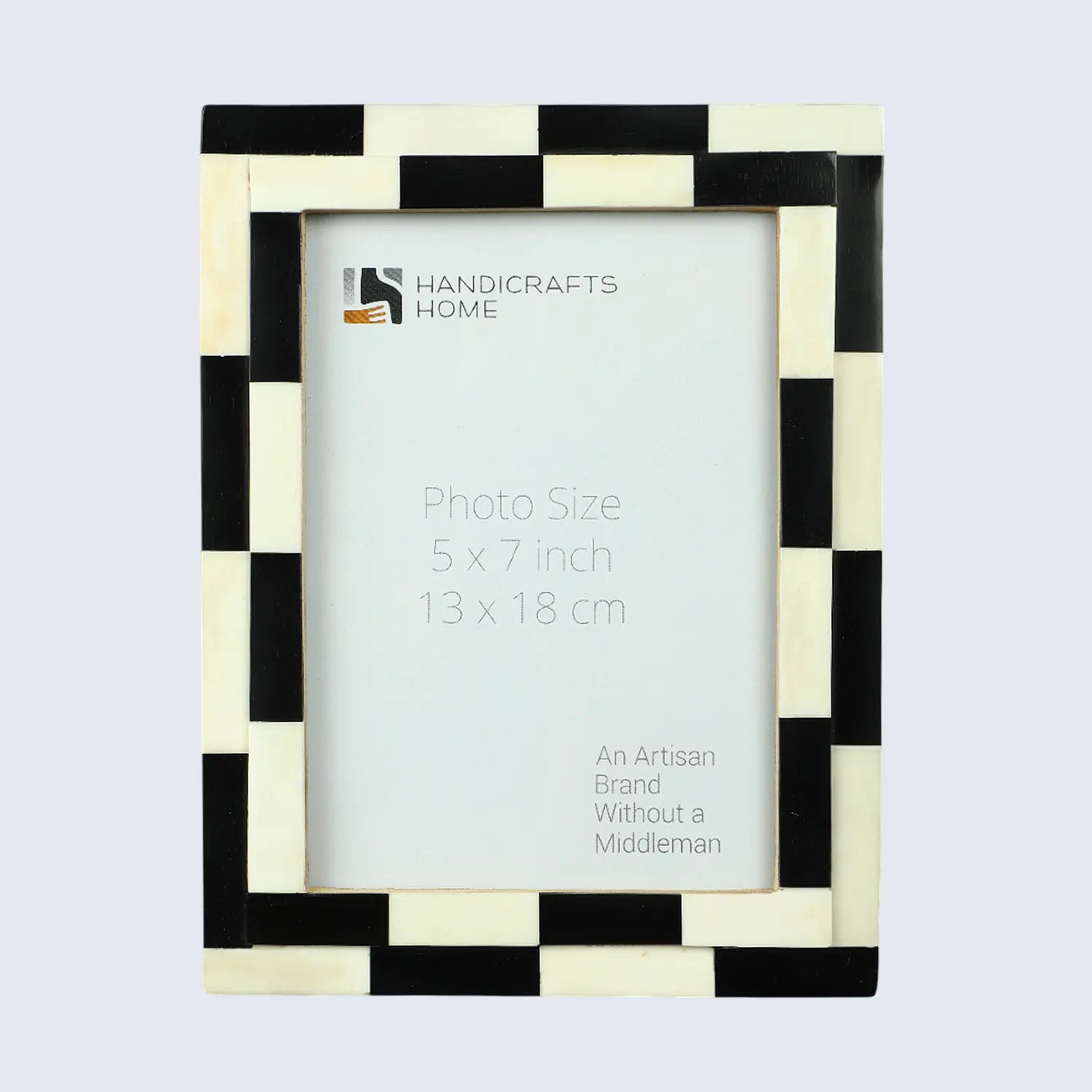 Picture Frame Silhouette Shuffled Collection Bone Inlay Multi-Color – 4x6, 5x7