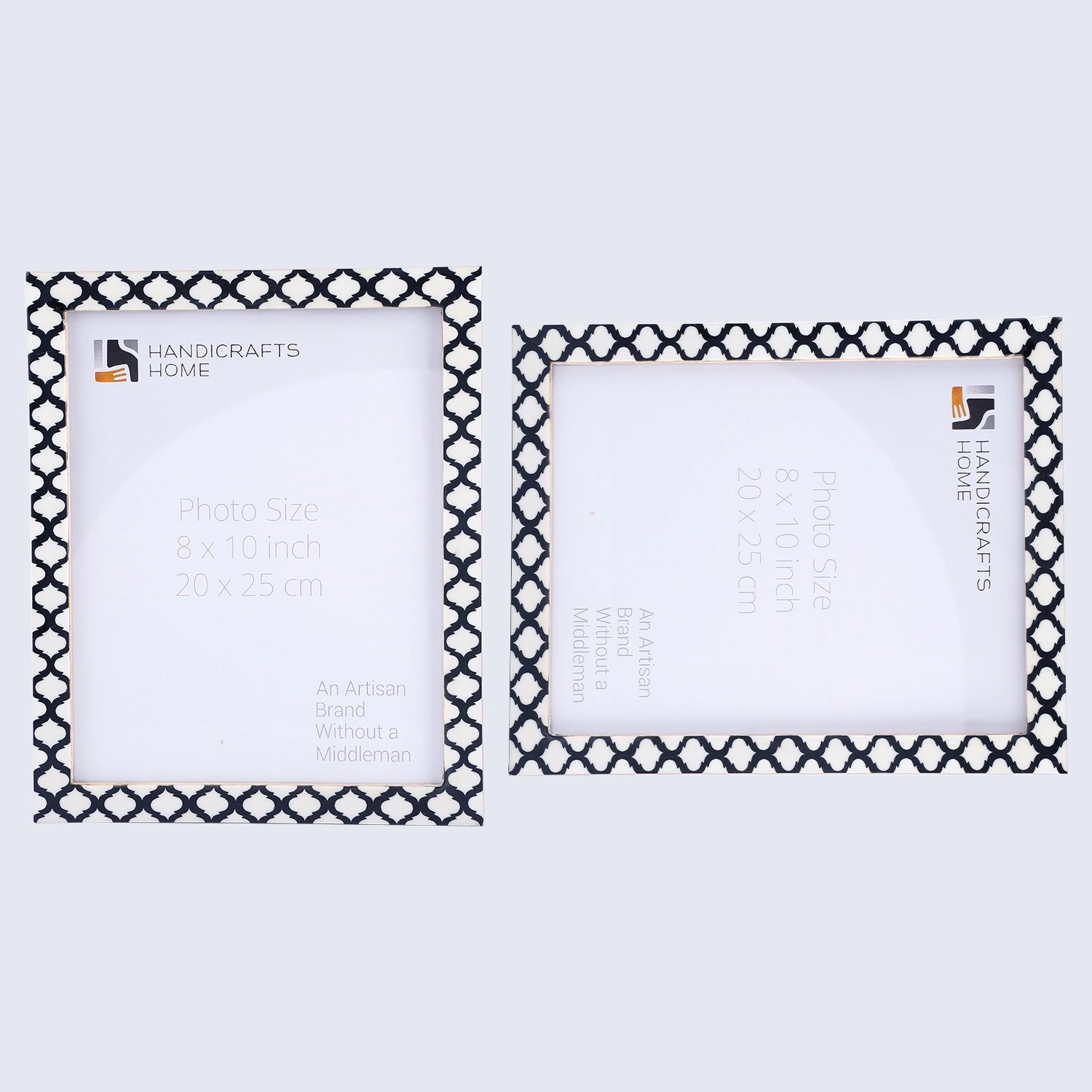 Casablanca Negra Resin Inlay Picture Frame Set 2
