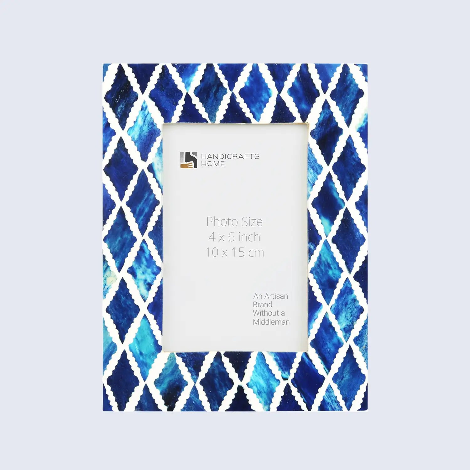 Picture Frame Mosaic Diamond Collection Bone & Resin Inlay in 3 Colors