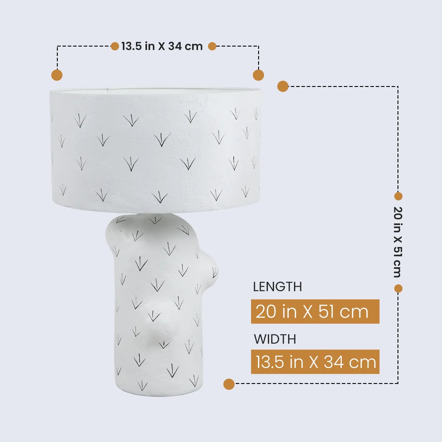 table lamp 13 5x20 chevron modern bedside lamp 1