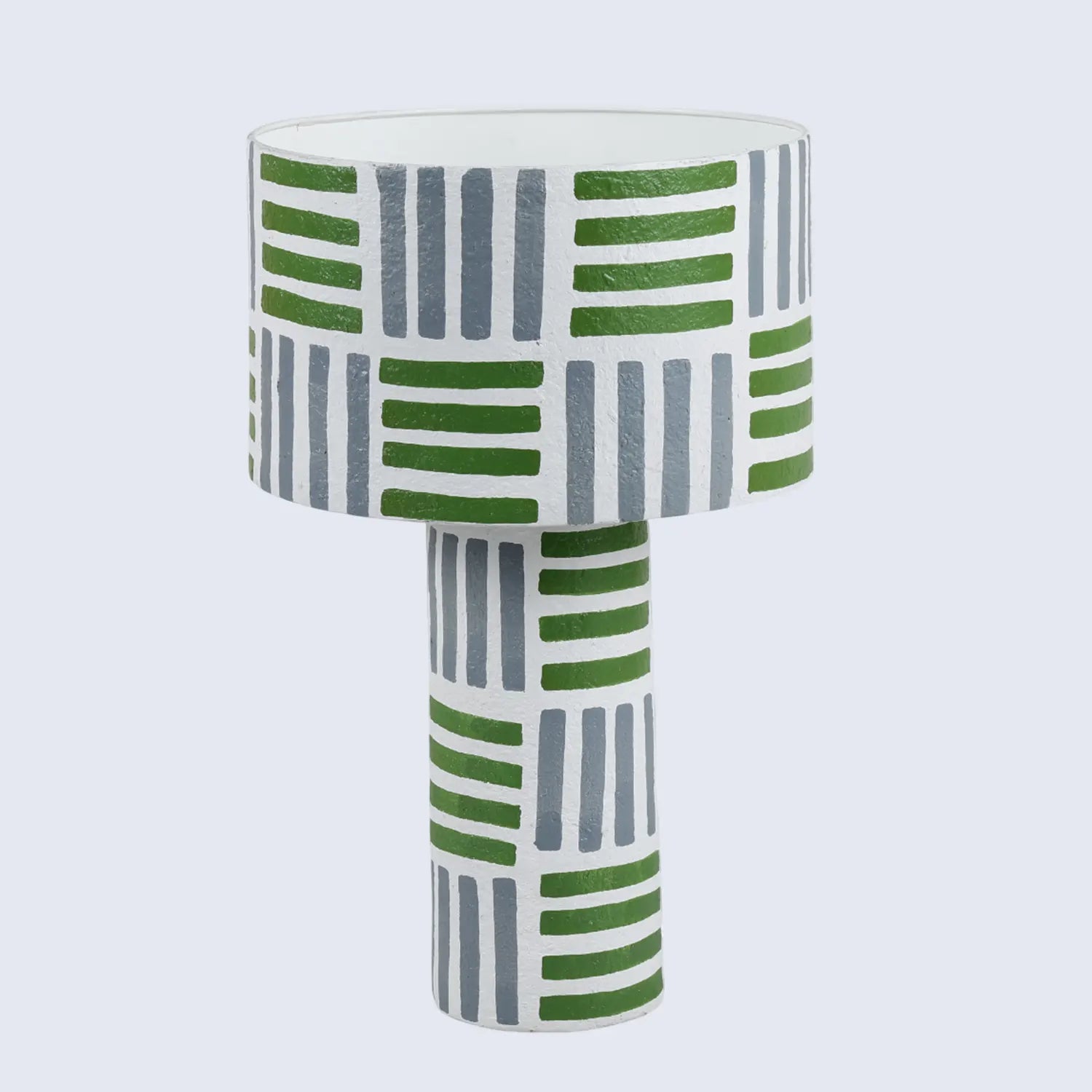 table lamp 12x19 geo grey modern bedside lamp 1