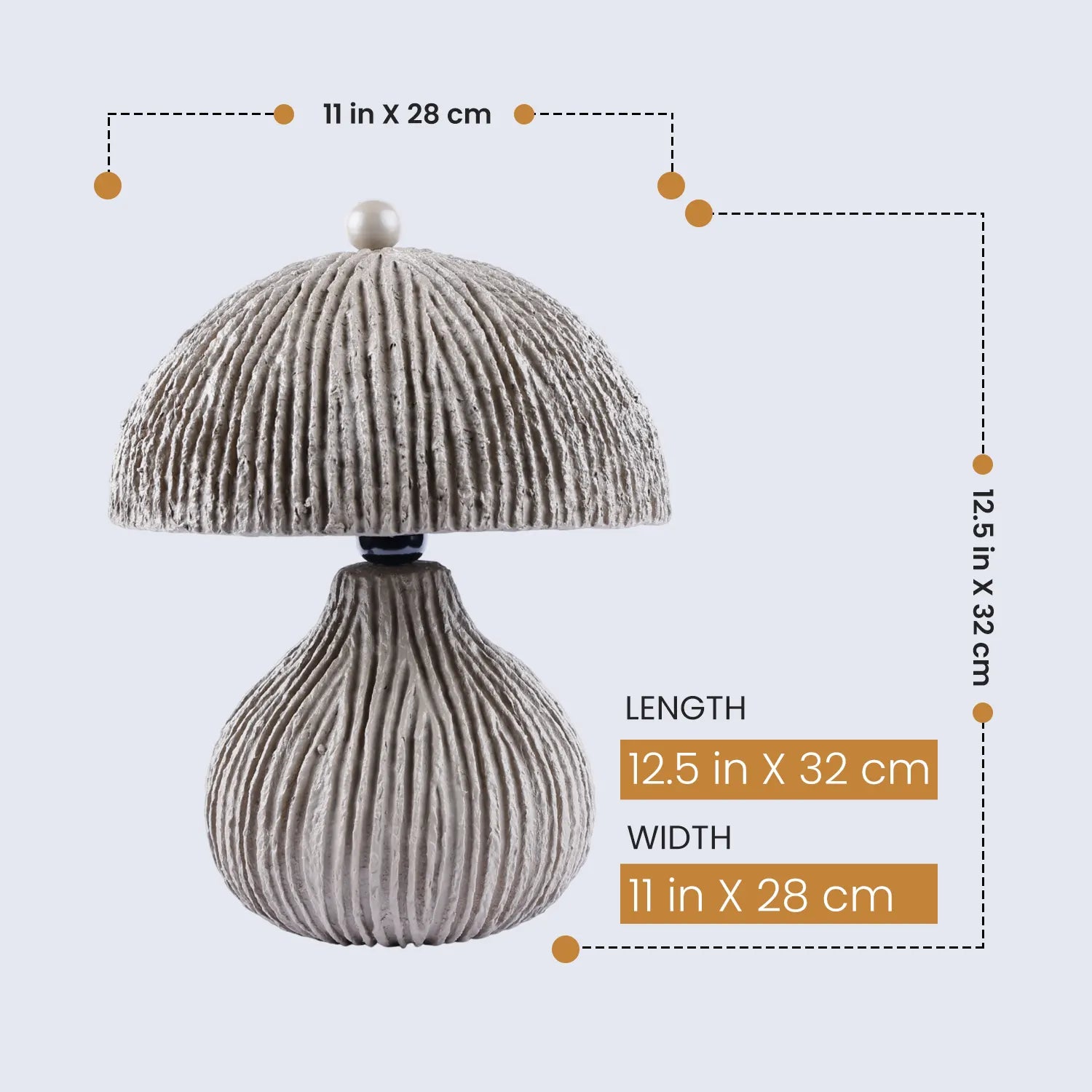 table lamp 11x12x5 mush brown modern bedside lamp 1